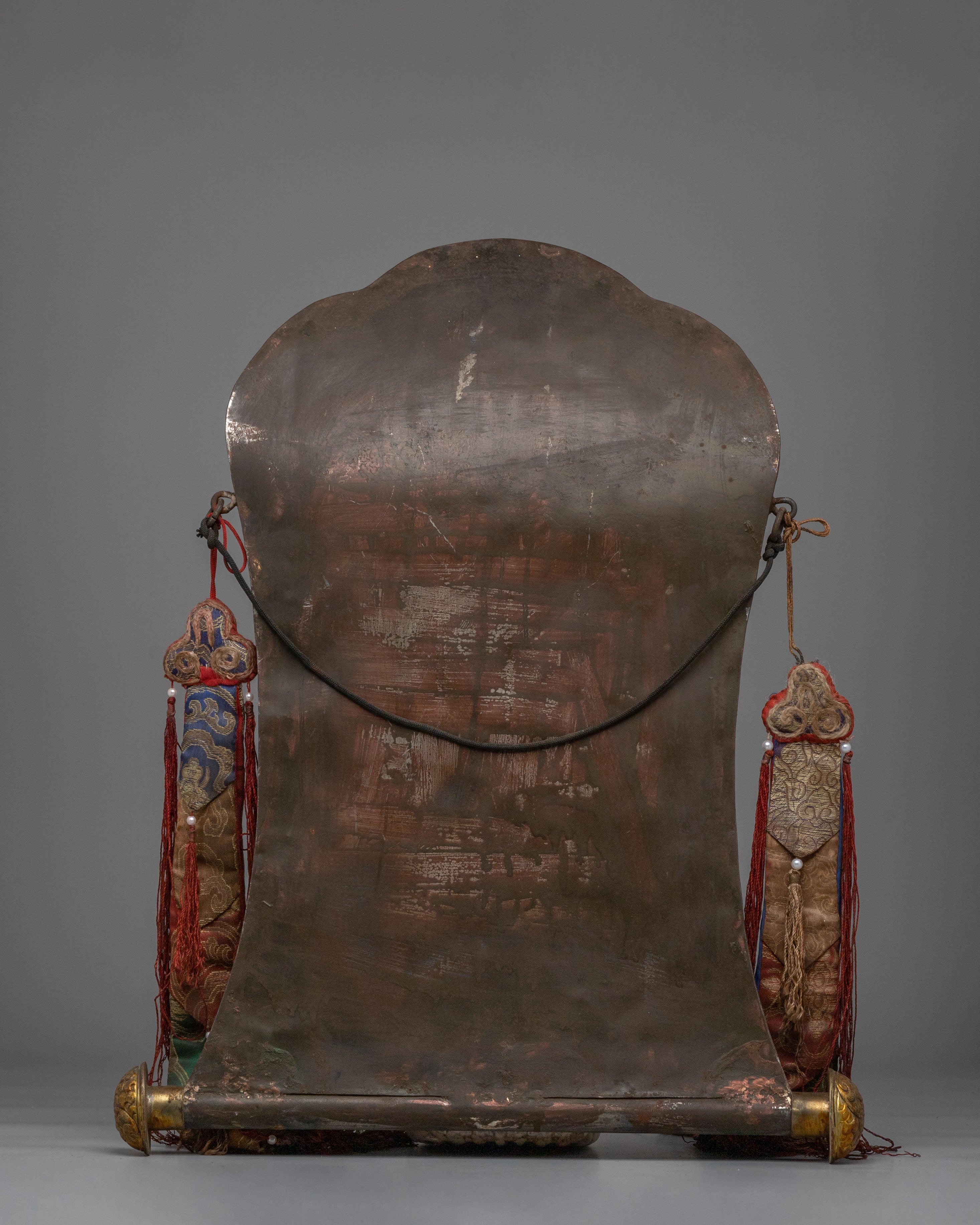 Sacred Shakyamuni Buddha Metal Thangka | Meditation and Spiritual Growth
