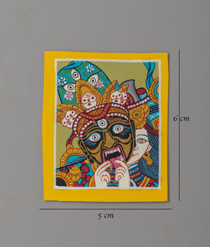 Zashi Lhamo Thangka for Locket | Miniature Artwork for Spiritual Protection