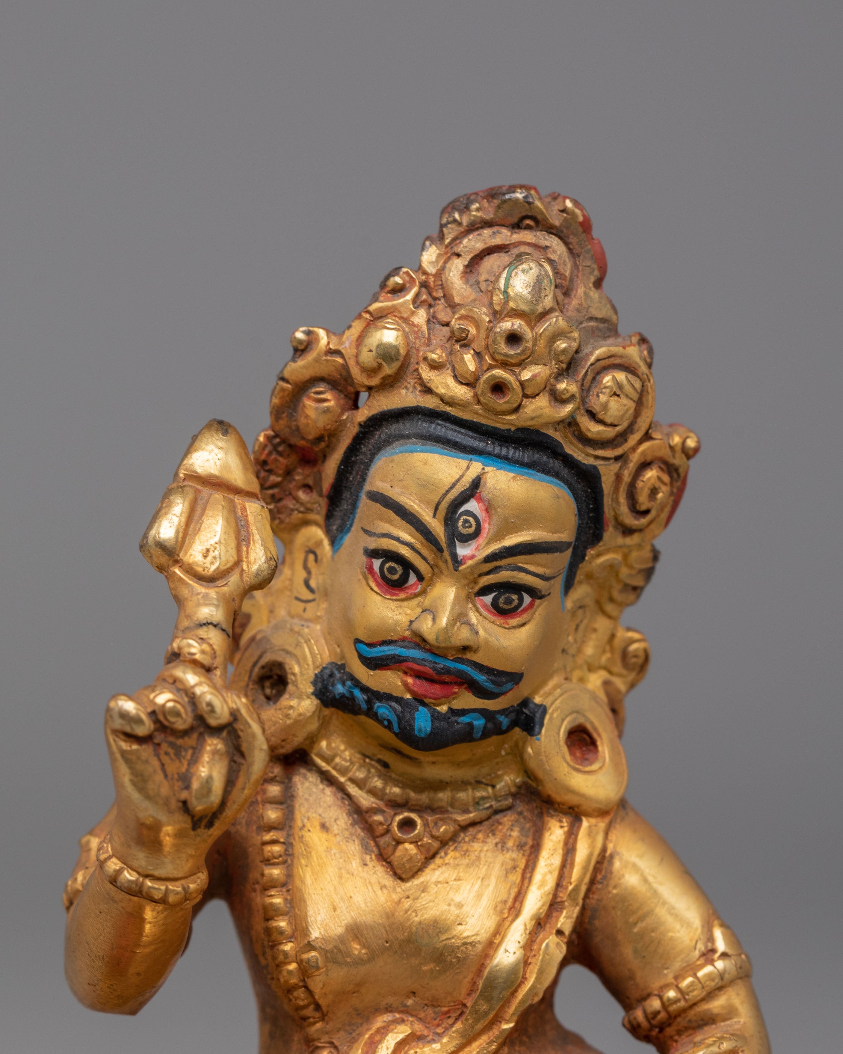 Sacred Tibetan Namtoshe Altar Statue | Wrathful Guardian Deity