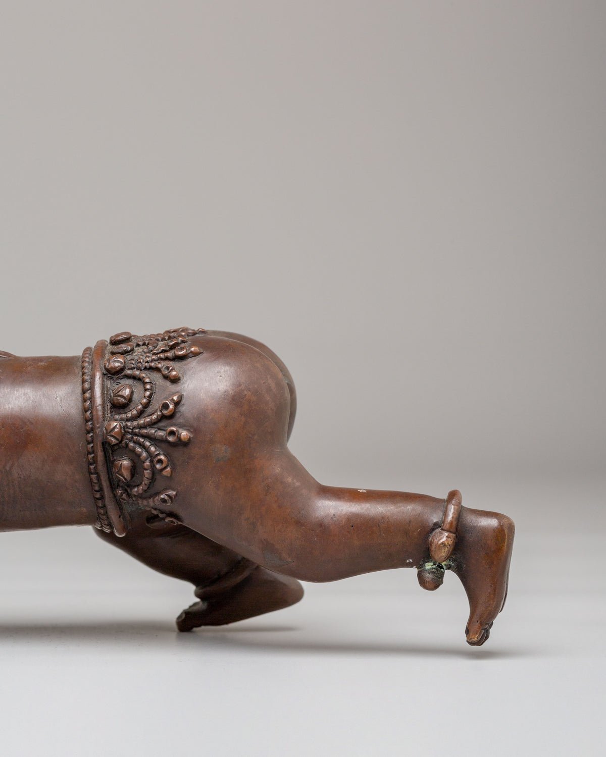 Guardian Lion Set Sculpture | Oxidized Copper Buddhist Protector Statues