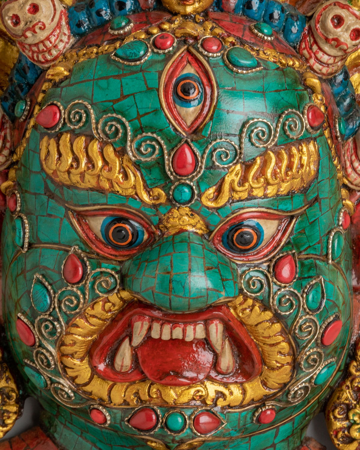 Ritual Mahakal Wall Hanging | Tibetan Buddhist Protector Decor