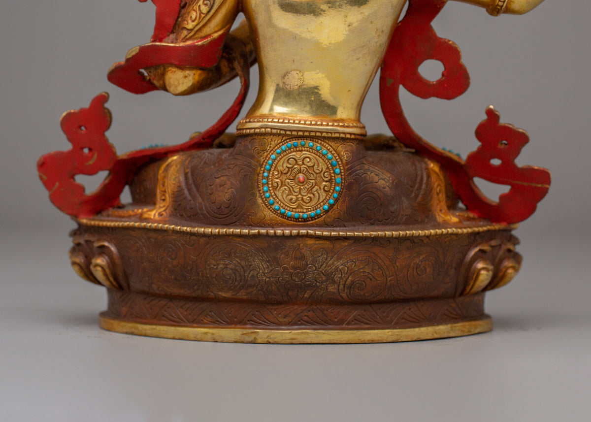 Handmade Manjushri Deity Statue | Bodhisattva of Wisdom