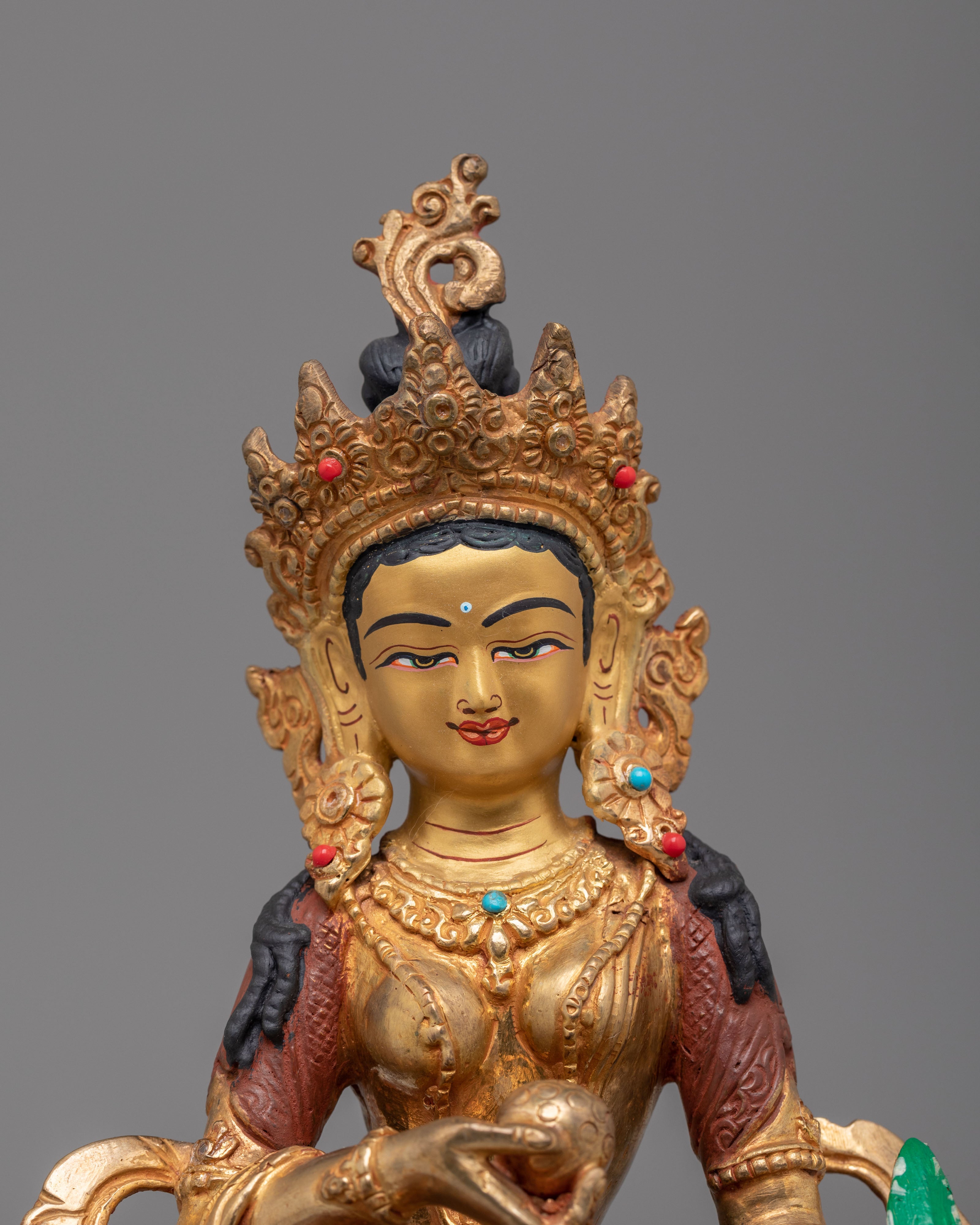 Bodhisattva of Great Vows Ksitigarbha Statue | Tibetan Artwork for Spiritual Decor