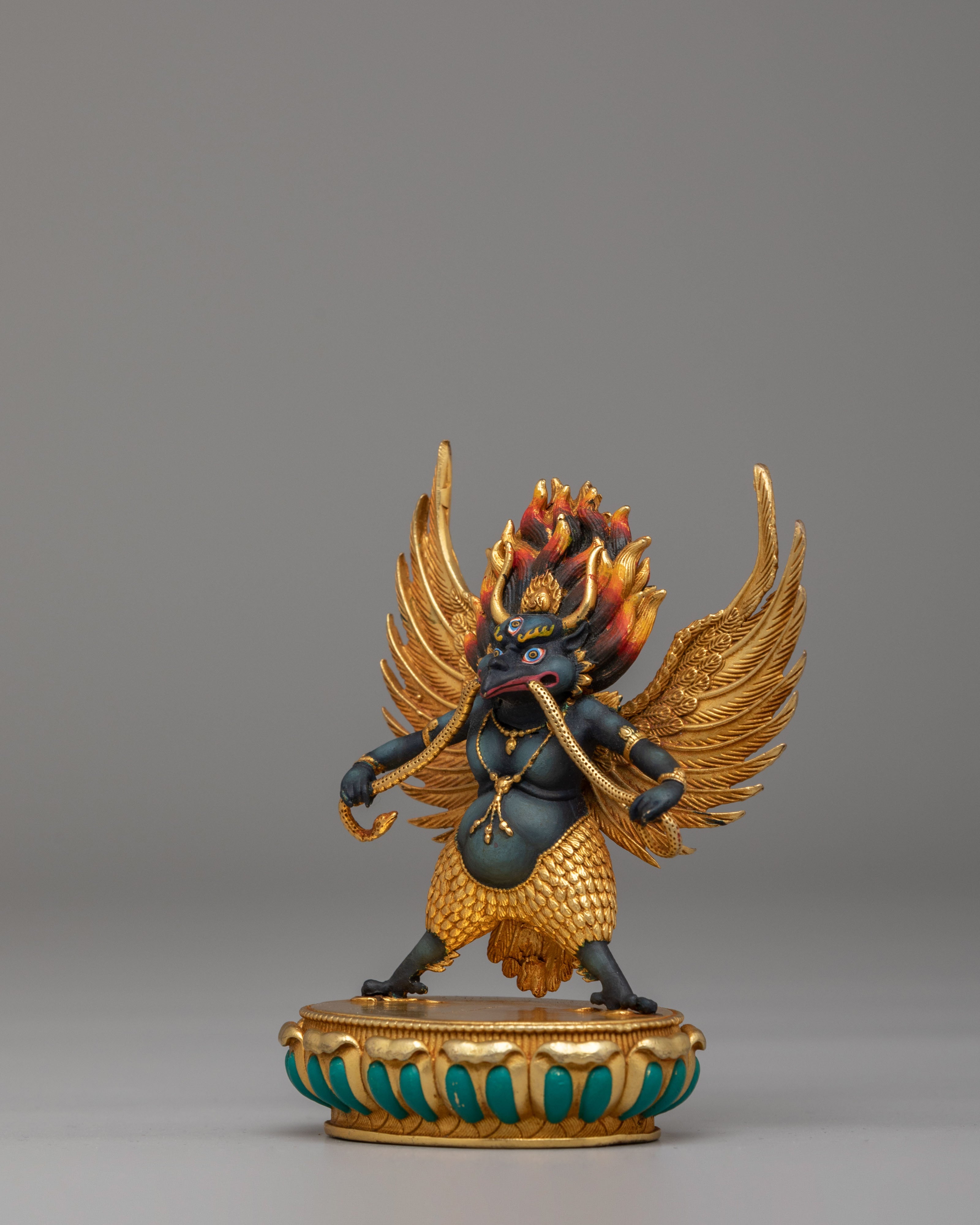 Handcrafted Ritual Garuda Statue | Mythological Bird Deity Sculpture