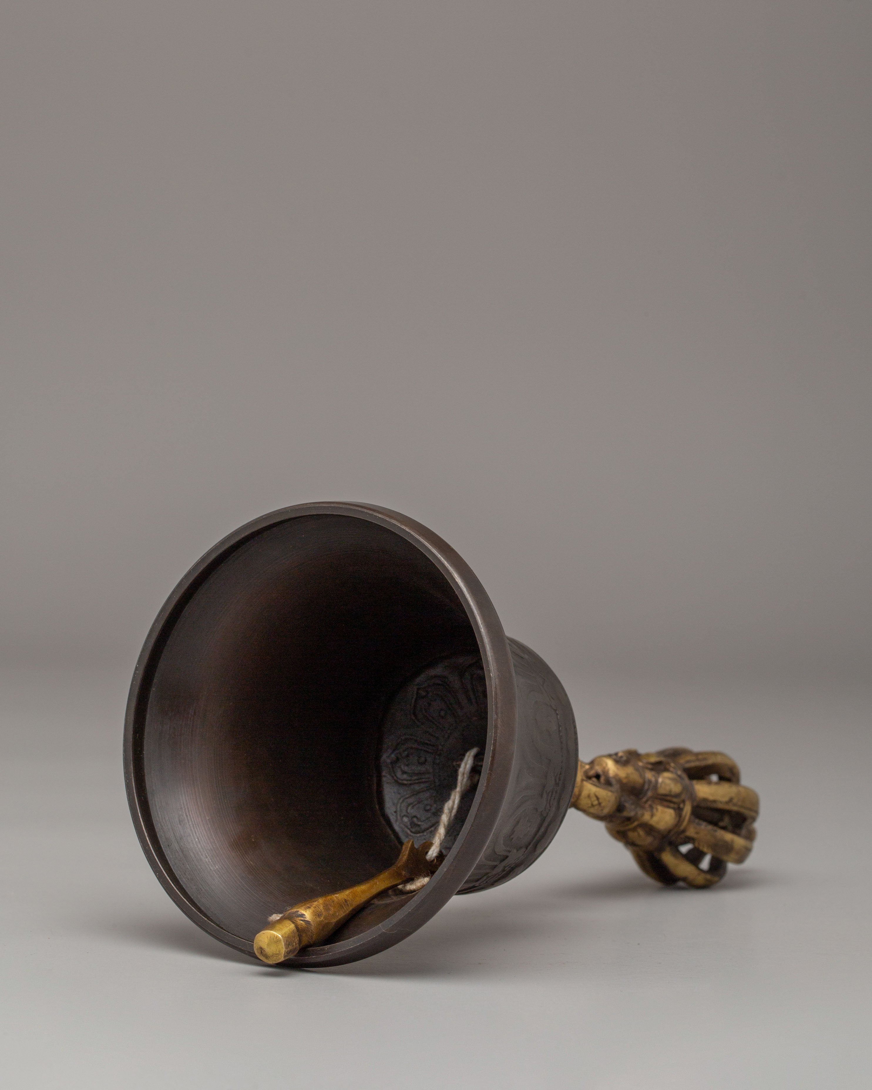 Himalayan Altar Vajra and Bell Set | Handcrafted Ritual Tools for Spiritual Practice