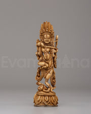 Handcrafted Mahakala Bone Sculpture