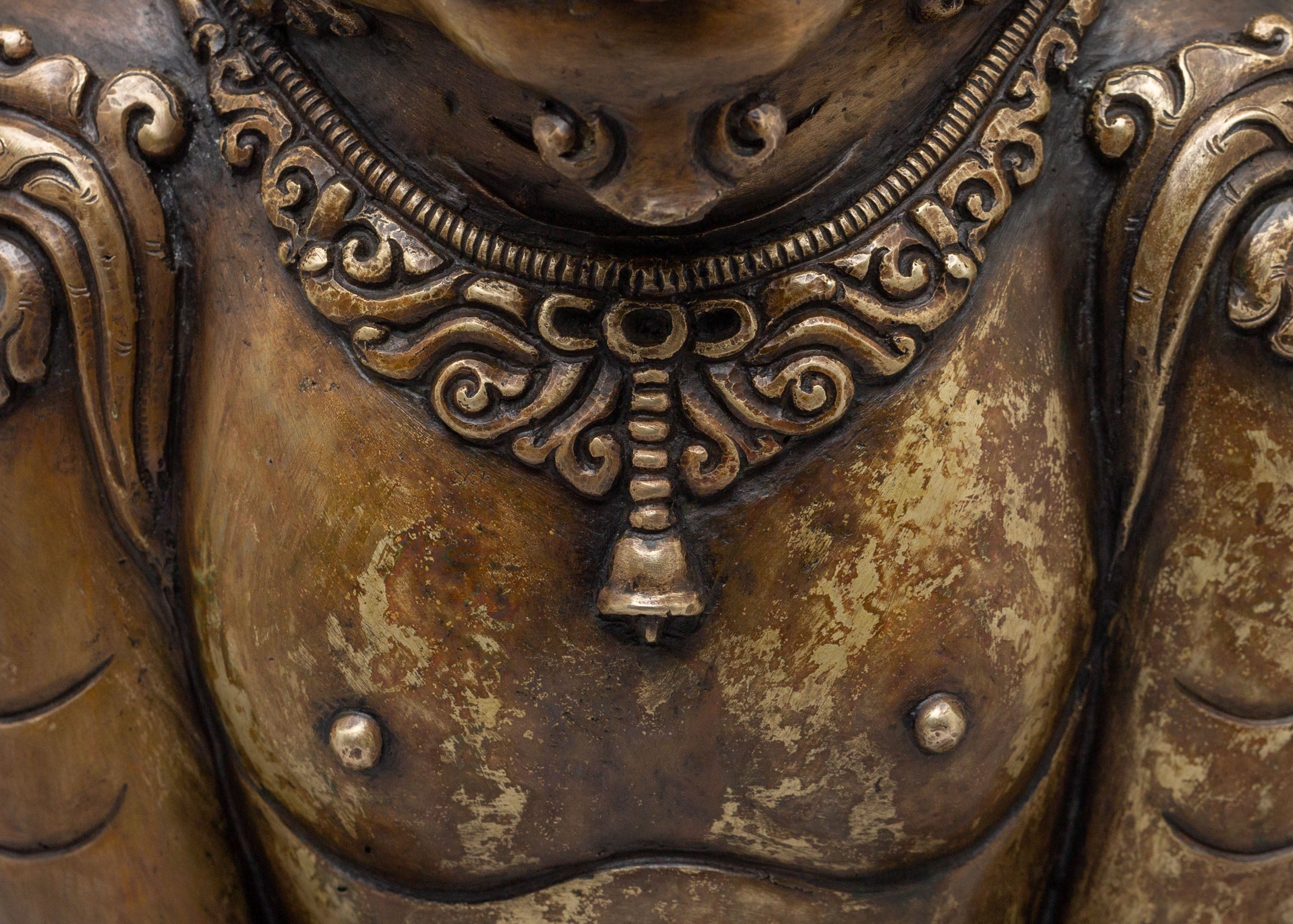 Tibetan Lion Wall Hanging Art | Handcrafted Bronze Decor Piece