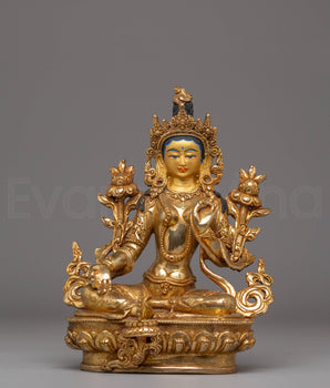 Compassionate Green Tara Figurine for Decor