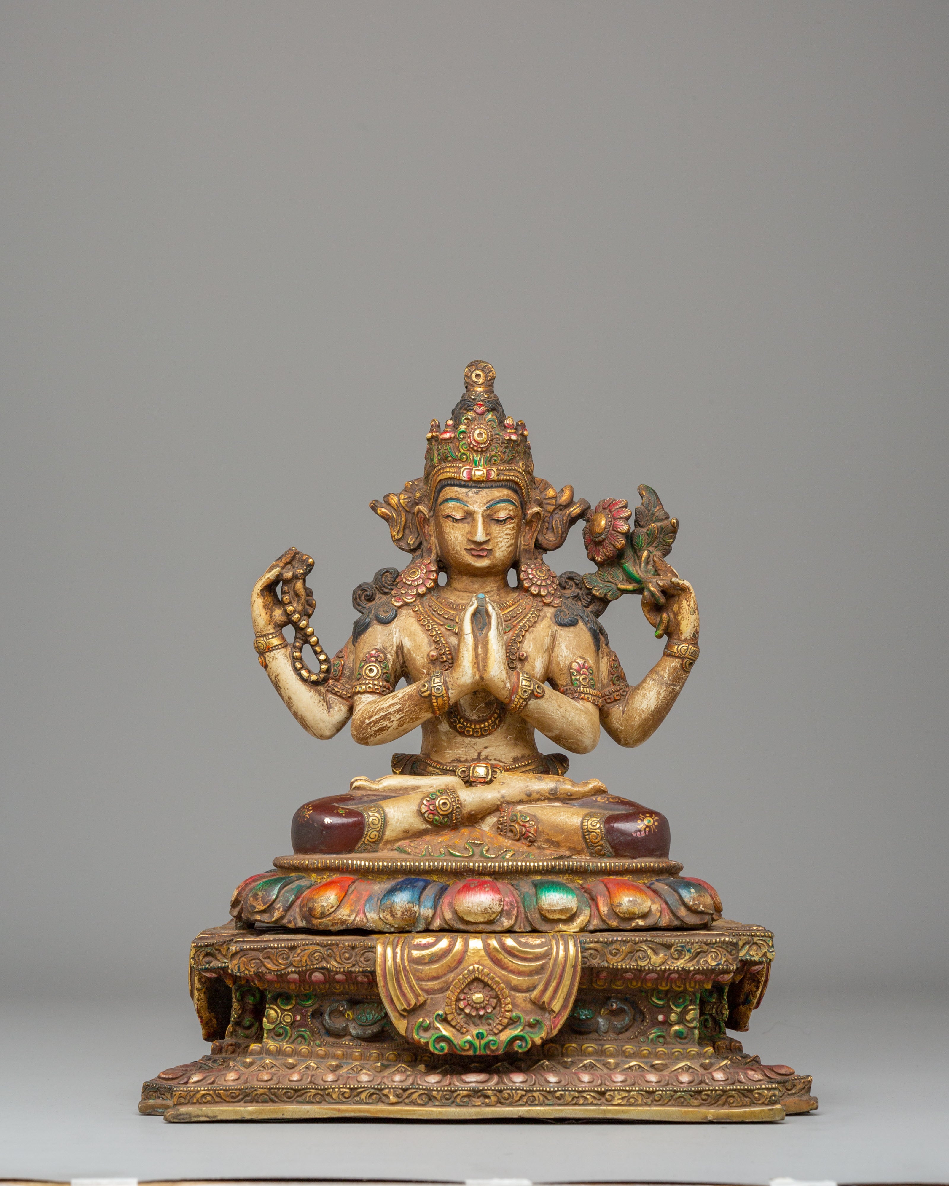 Sacred Chenrezig Sculpture | Statue for Meditation & Rituals