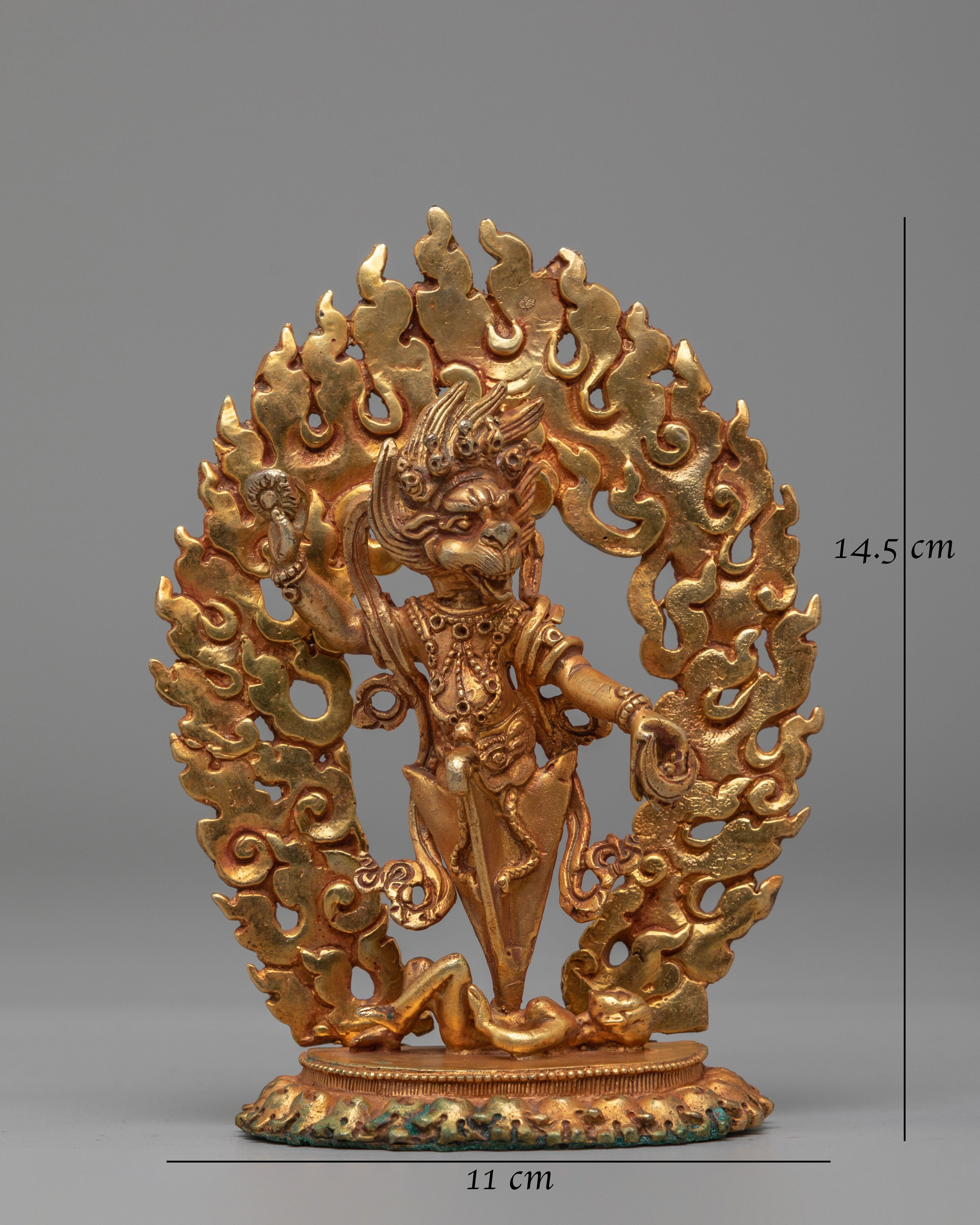Chandra Surya Simha Jogini Statue | Handcrafted Spiritual Sculpture