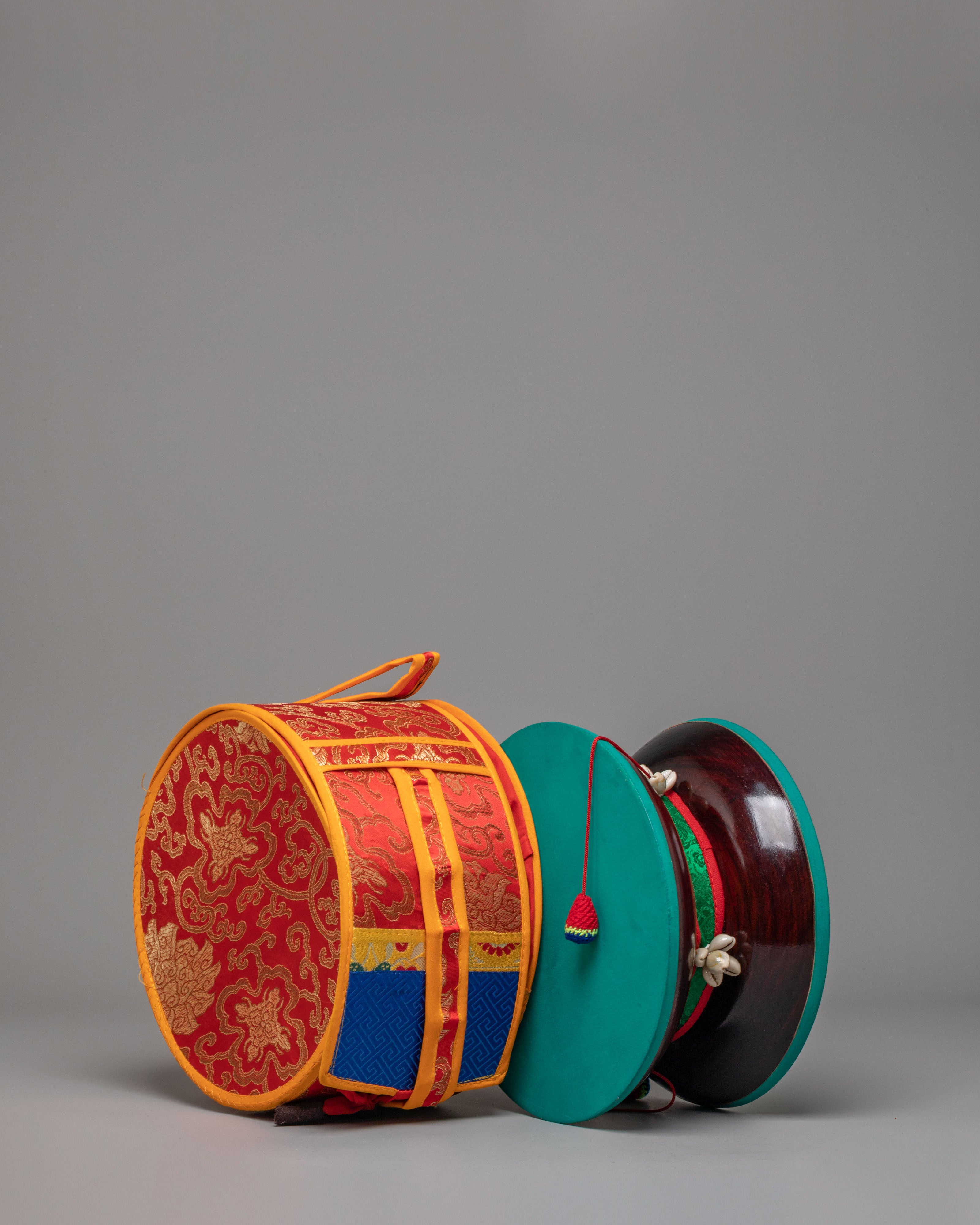 Sacred Vajrayana Damaru Instrument | Tibetan Buddhist Chod Drum