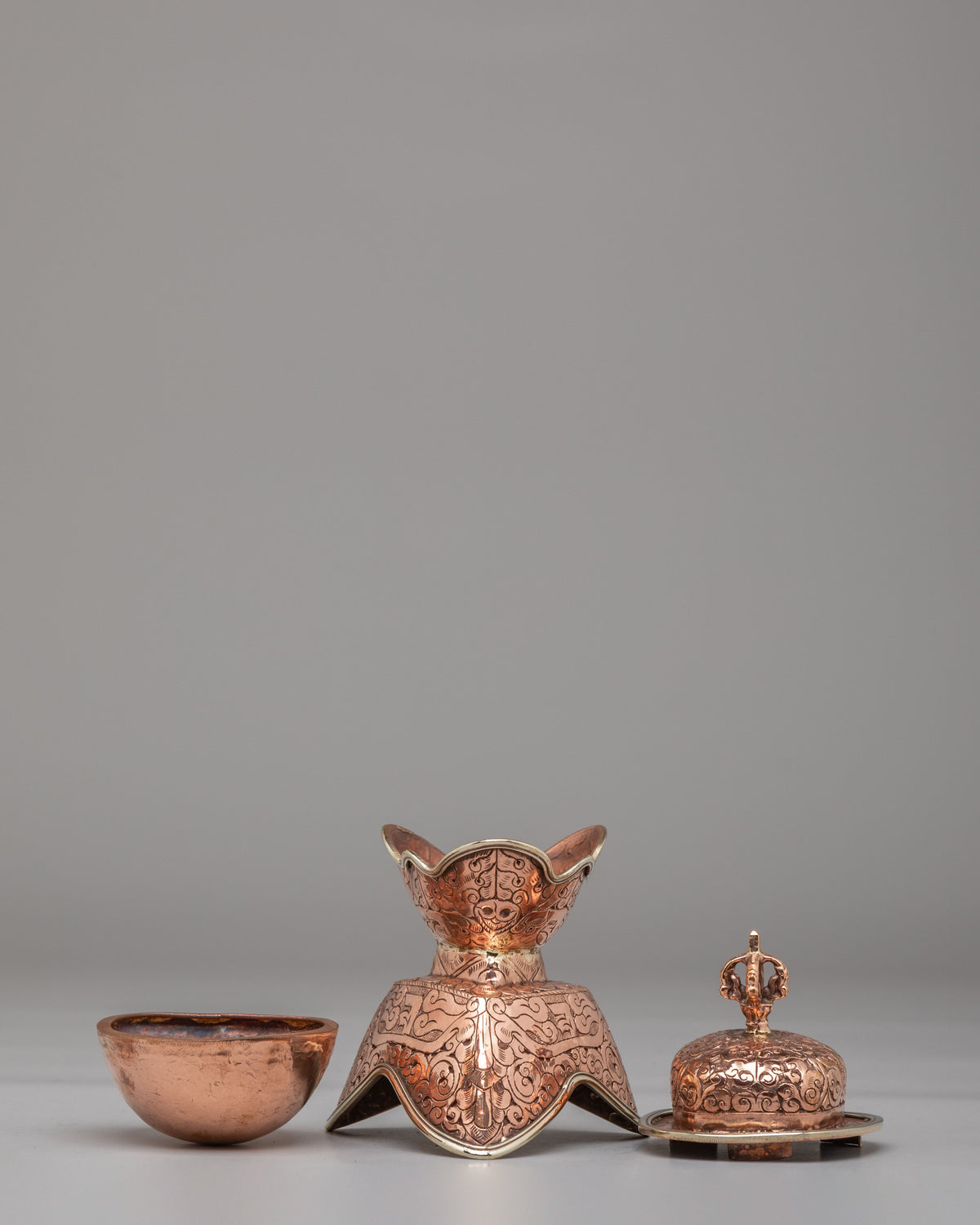 Spiritual Kapala Skull Cup | Tibetan Ritual Offering Bowl