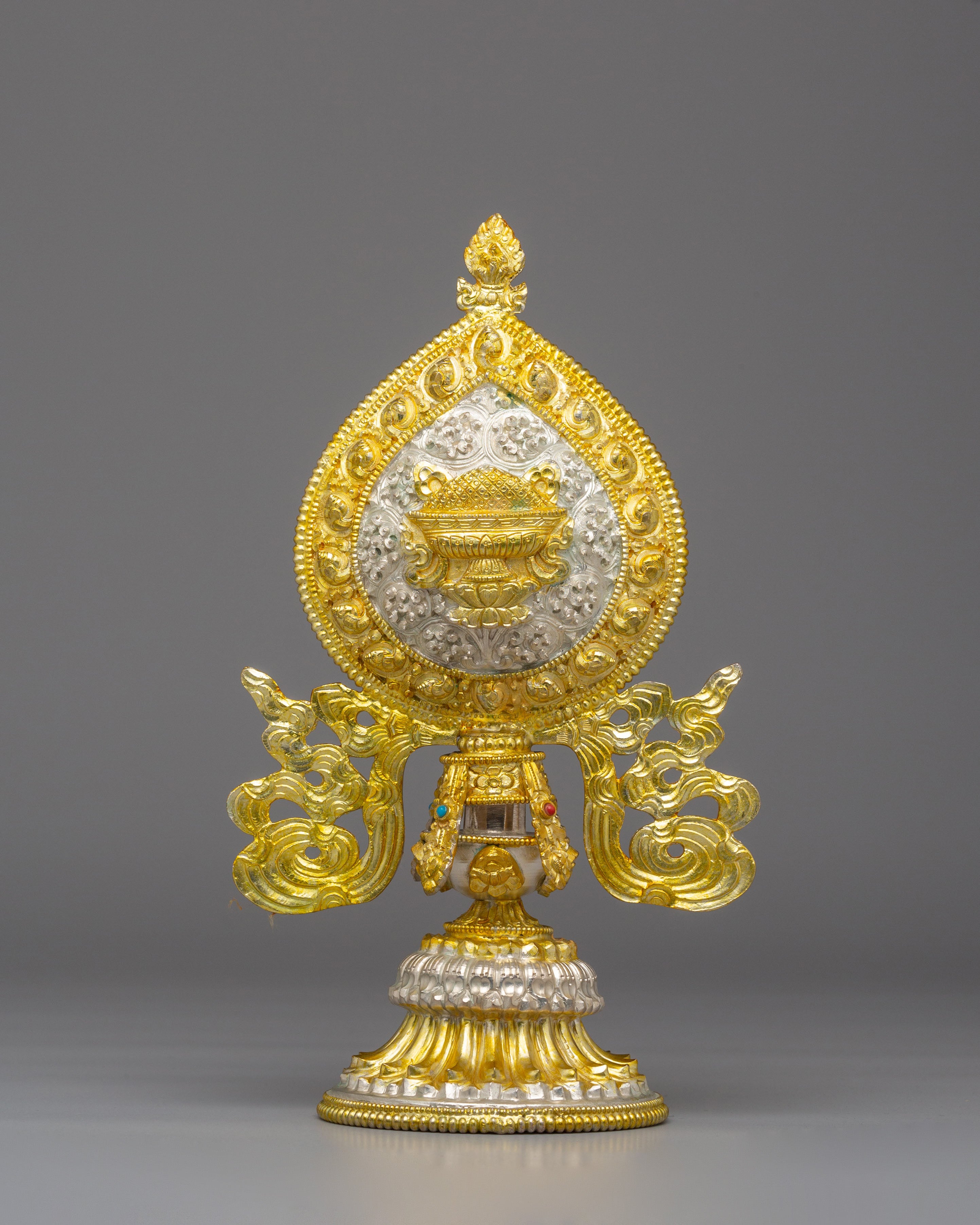 Tibetan Eight Auspicious Symbols | Copper Body, Electro Silver &amp; Gold Plating