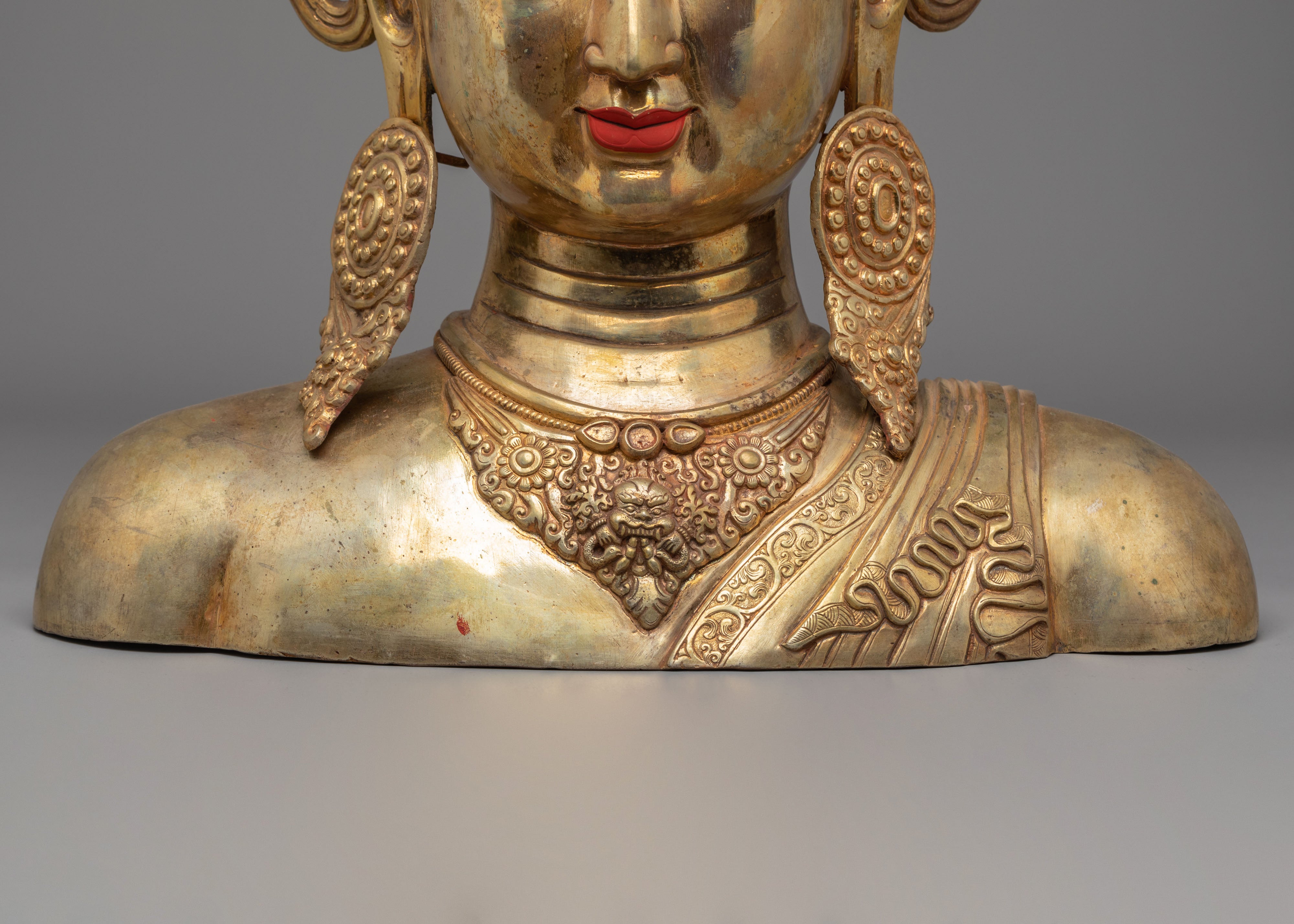 Crowned Buddha Head Altar Decor | Spiritual Decor