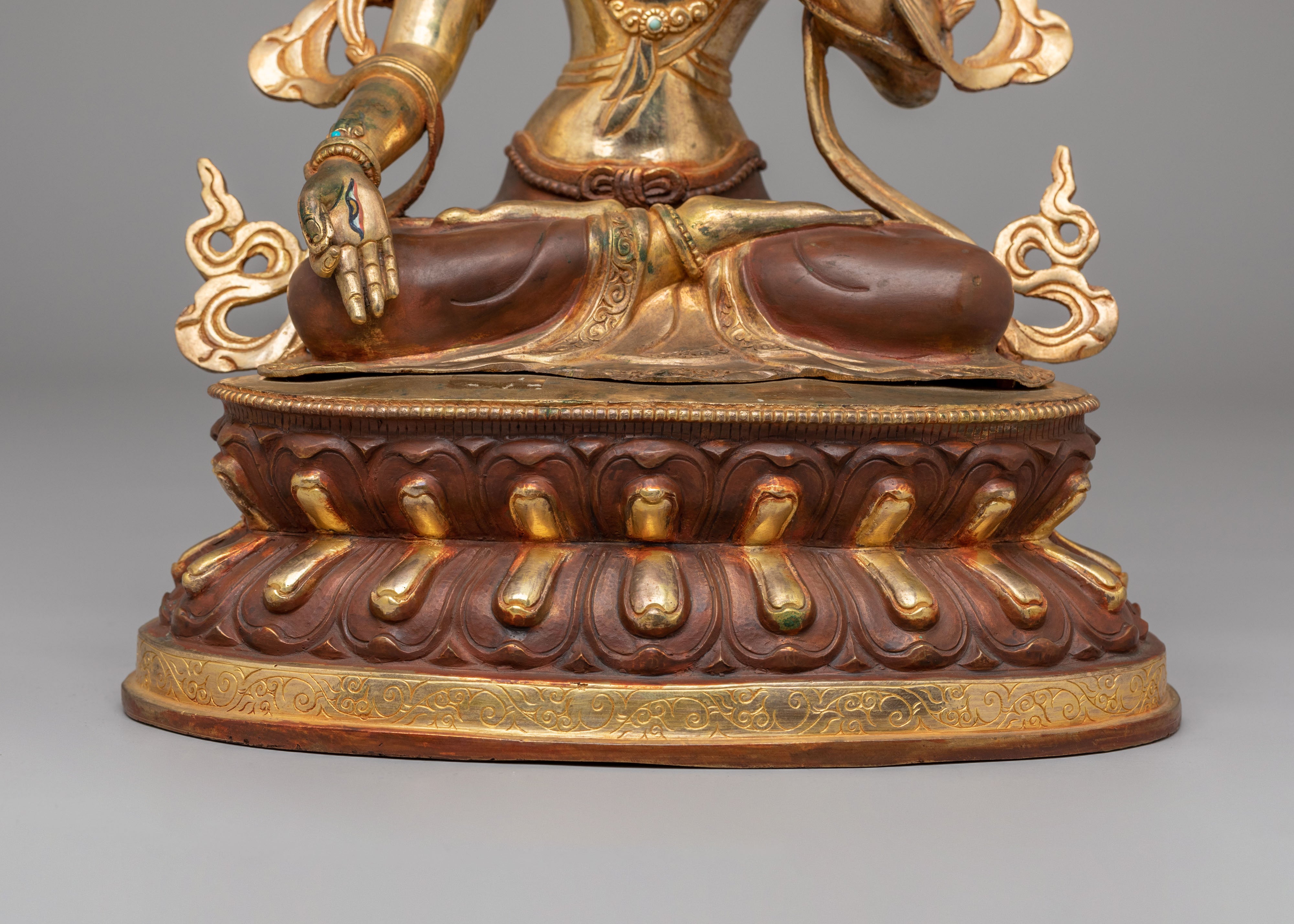 Tibetan White Tara Healing Sculpture | Spiritual Healing Statue