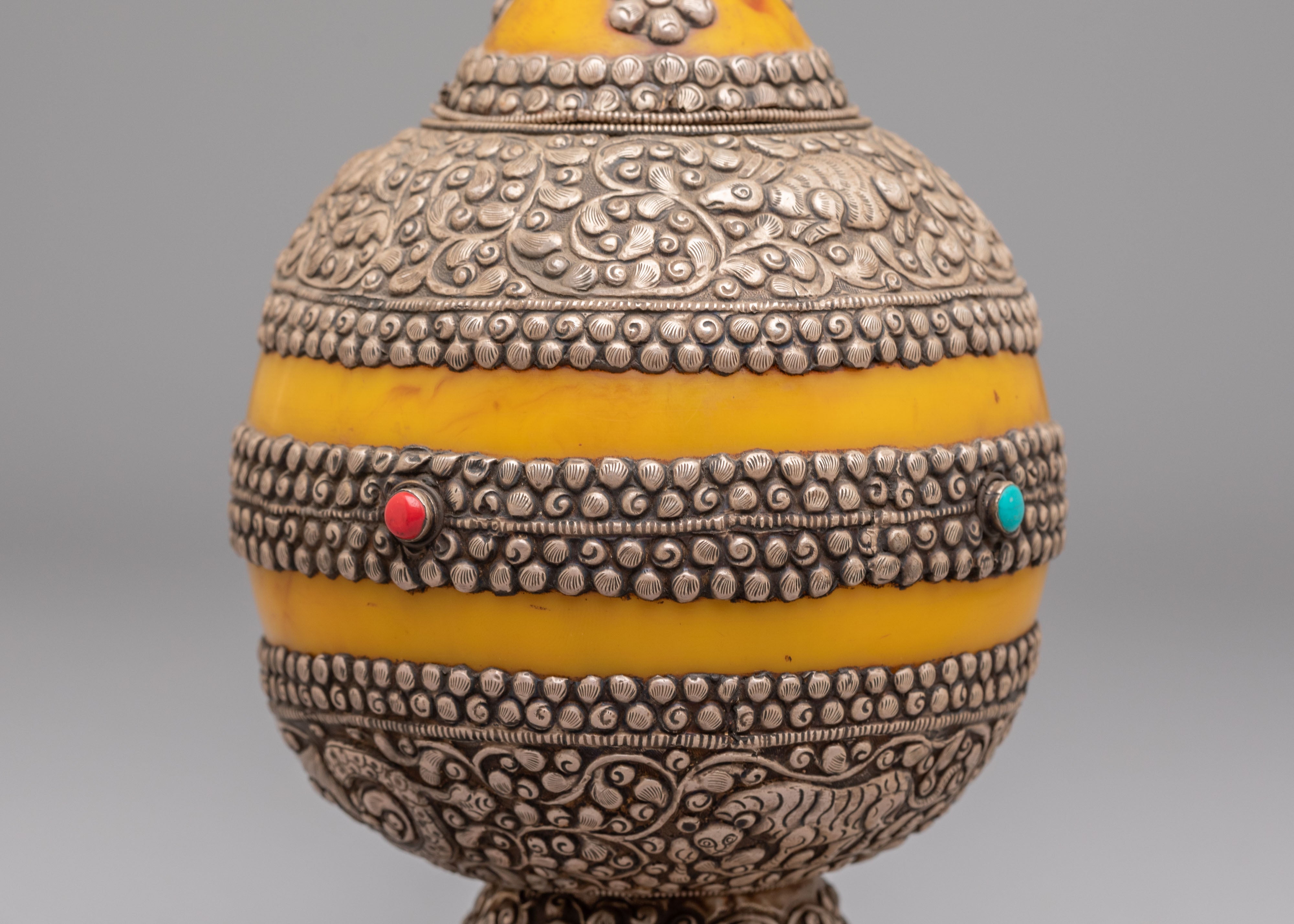 Decorative Traditional Rice Pot | Handcrafted Ritual Offering Pot