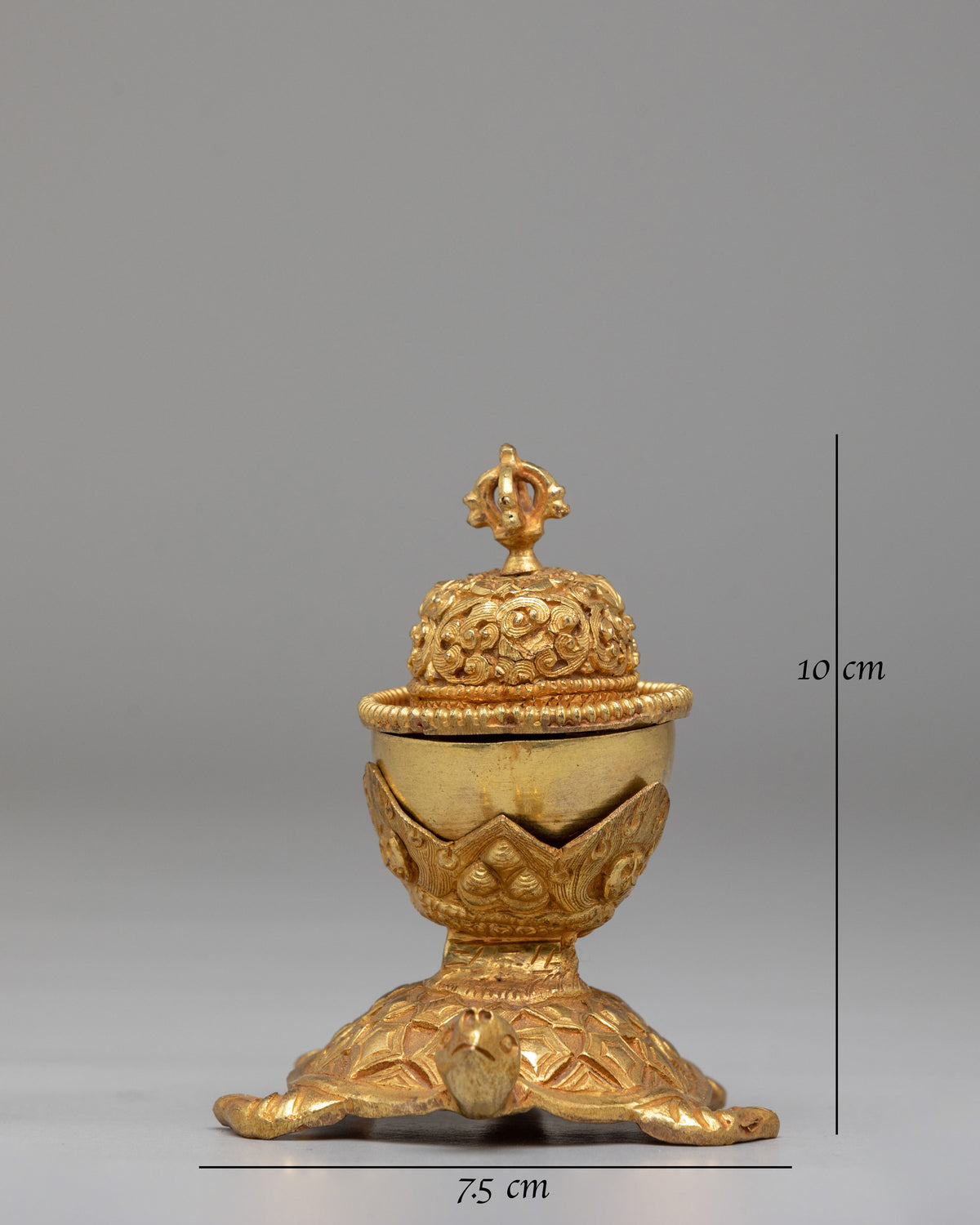 Traditional Tibetan Kapala Offering Set | Ritual Offering Bowl for Meditation