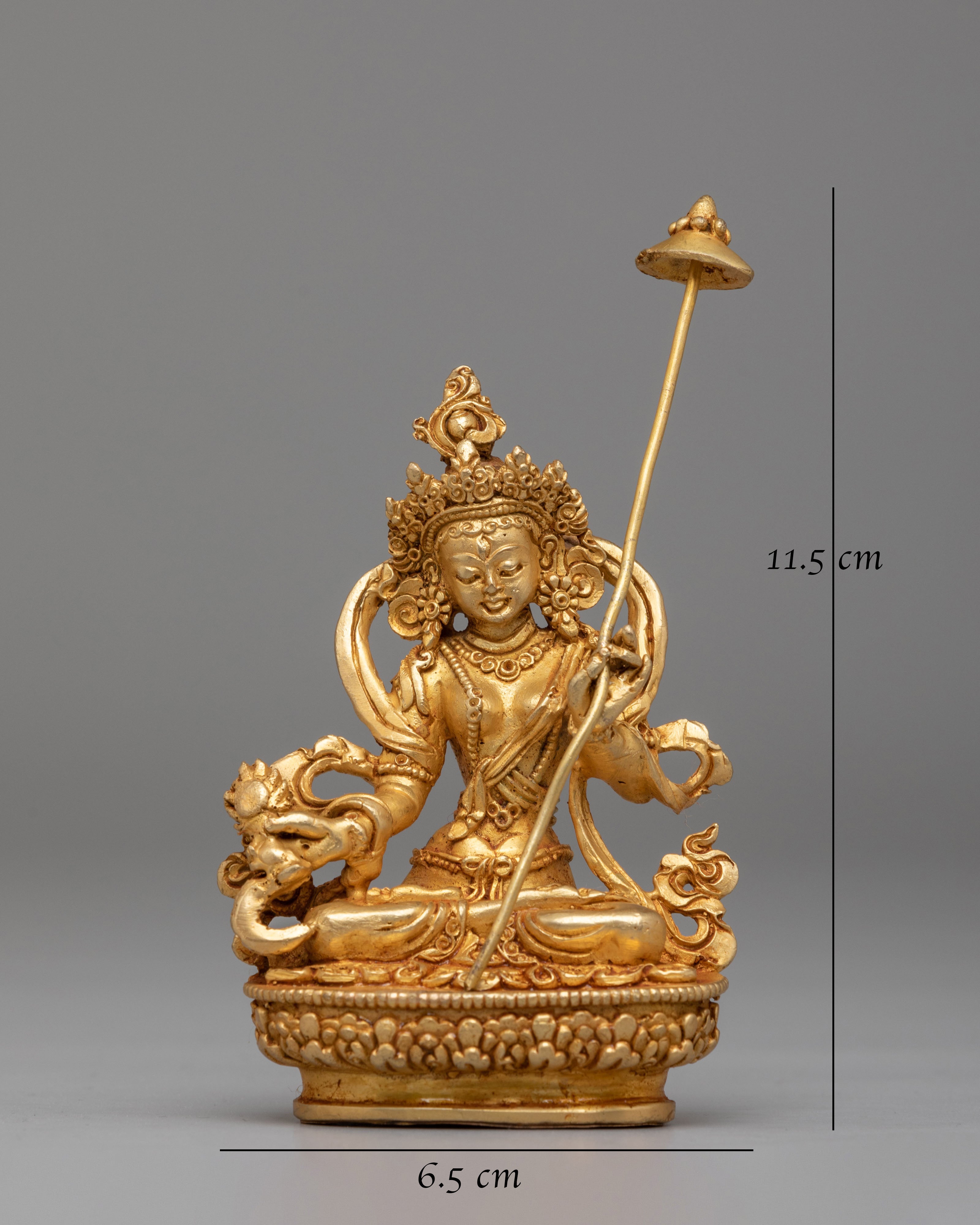 Sacred Tibetan Dukar Statue | Buddhist Protector Deity
