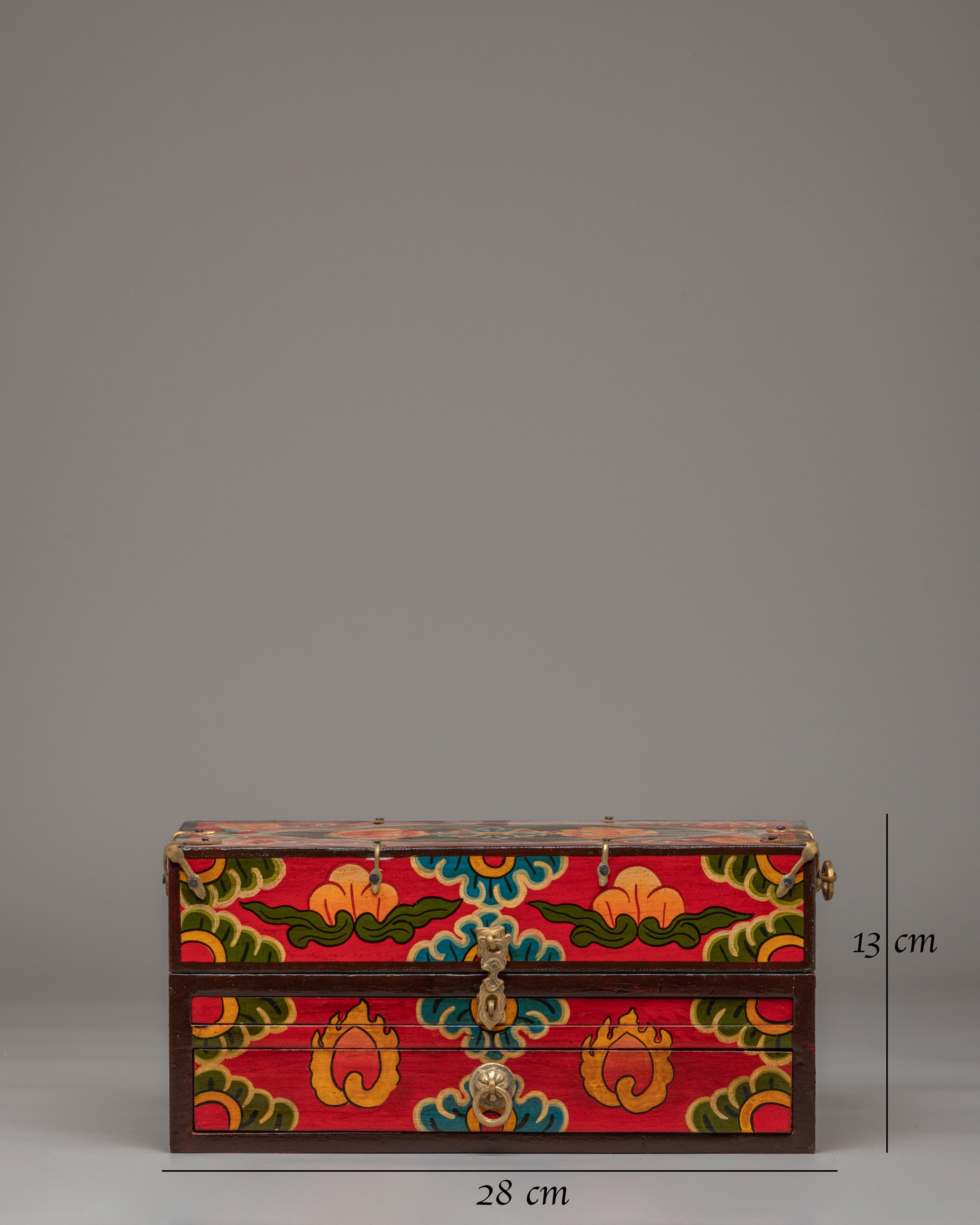 Spiritual Altar Box with Statue | Sacred Decor for Meditation & Rituals