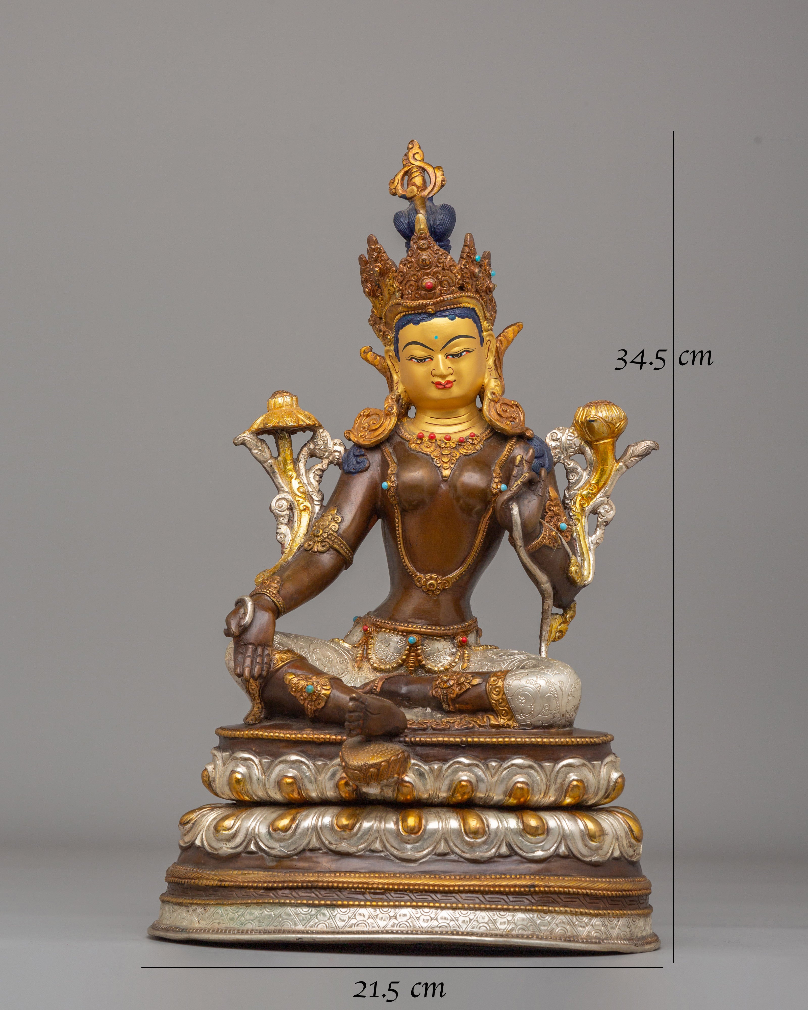 Tibetan Healing Green Tara Statue | A Symbol of Compassion & Swift Action