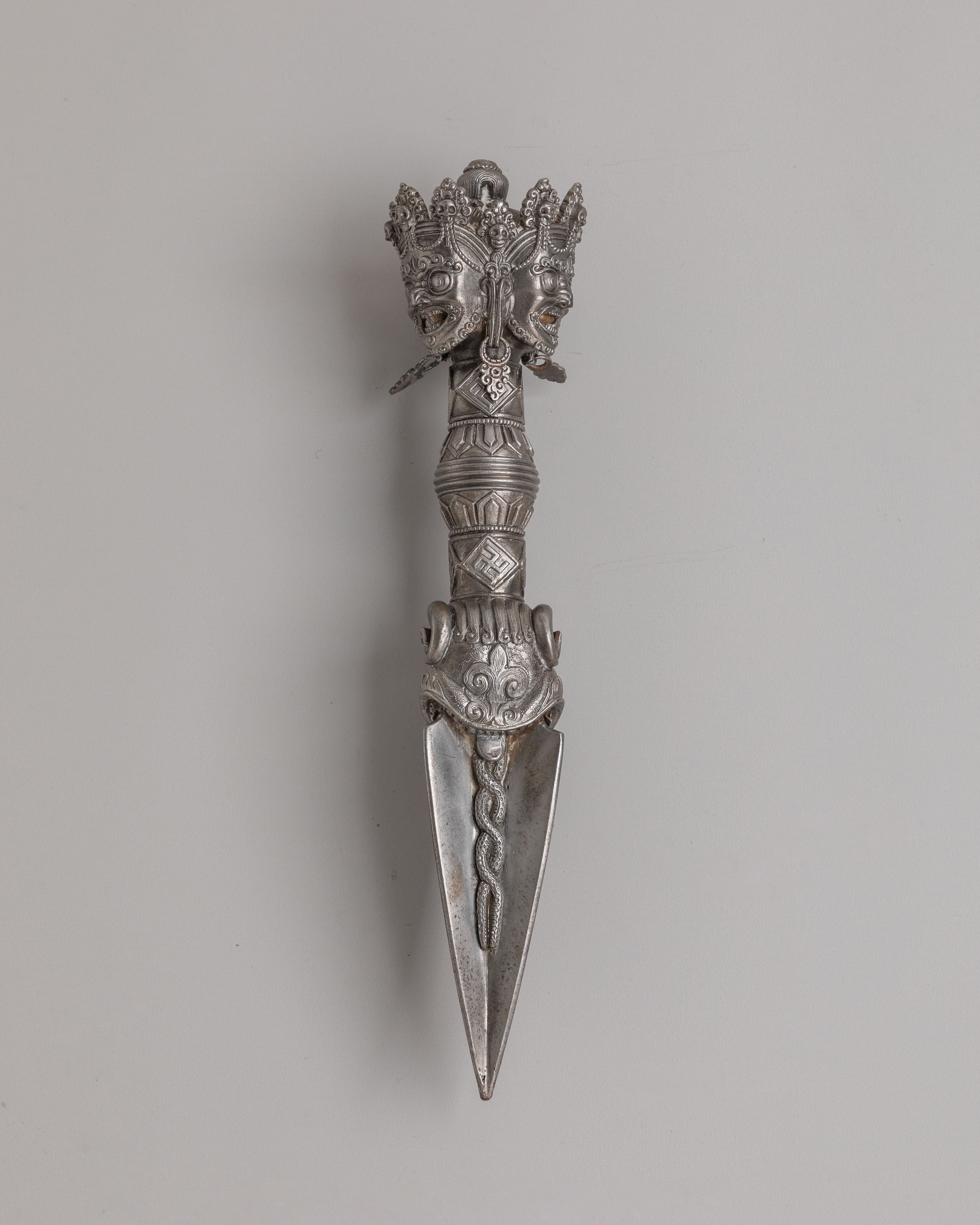 Traditional Tibetan Phurba Ritual Tool | Symbol of Spiritual Power