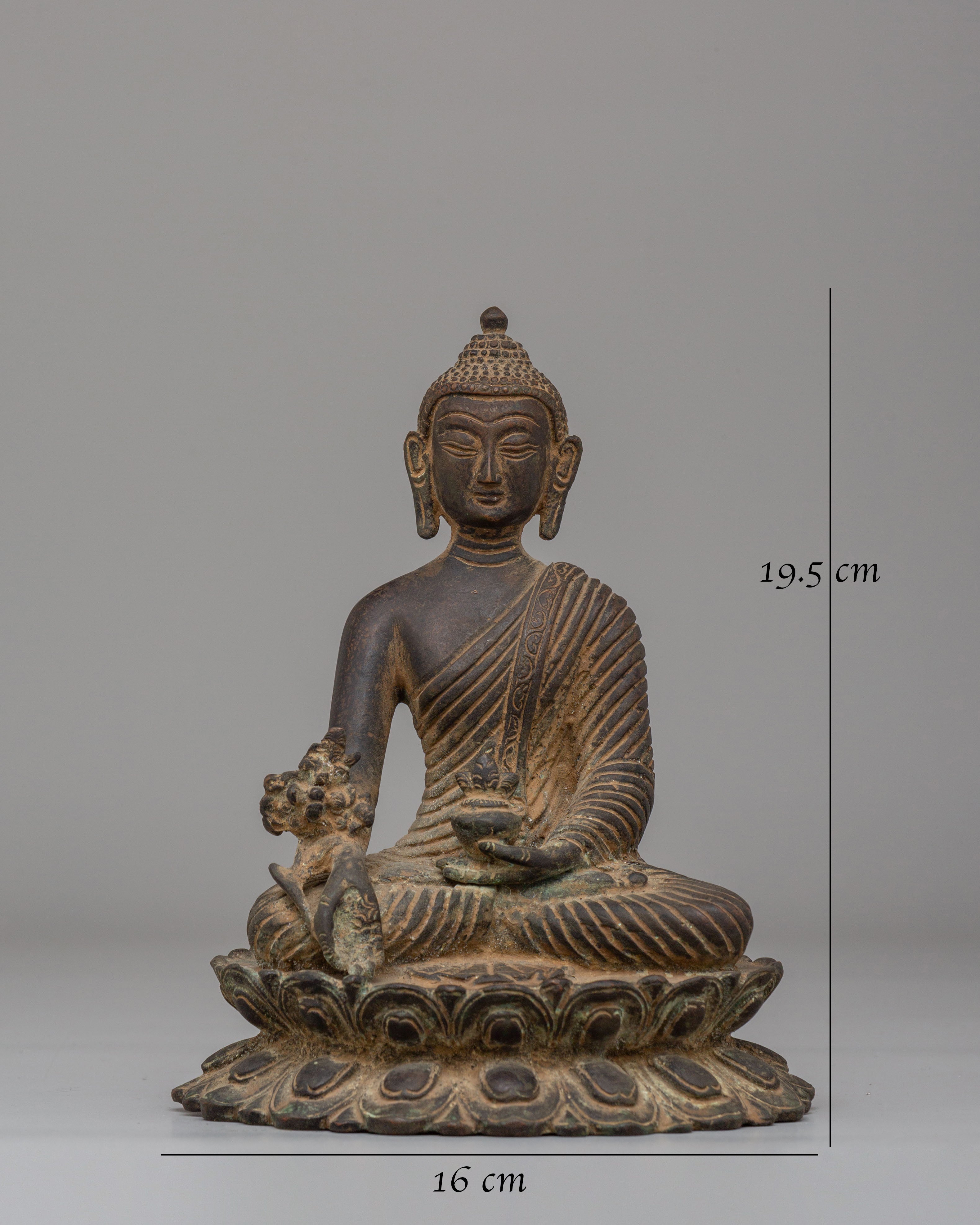 Sacred Tibetan Medicine Buddha Statue | A Symbol of Healing