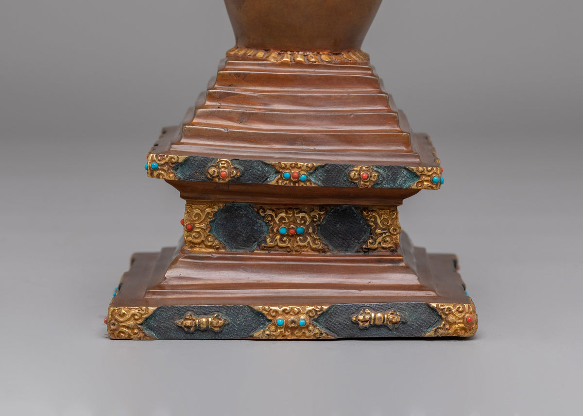 Tibetan Altar Enlightenment Stupa | Symbol of Spiritual Awakening