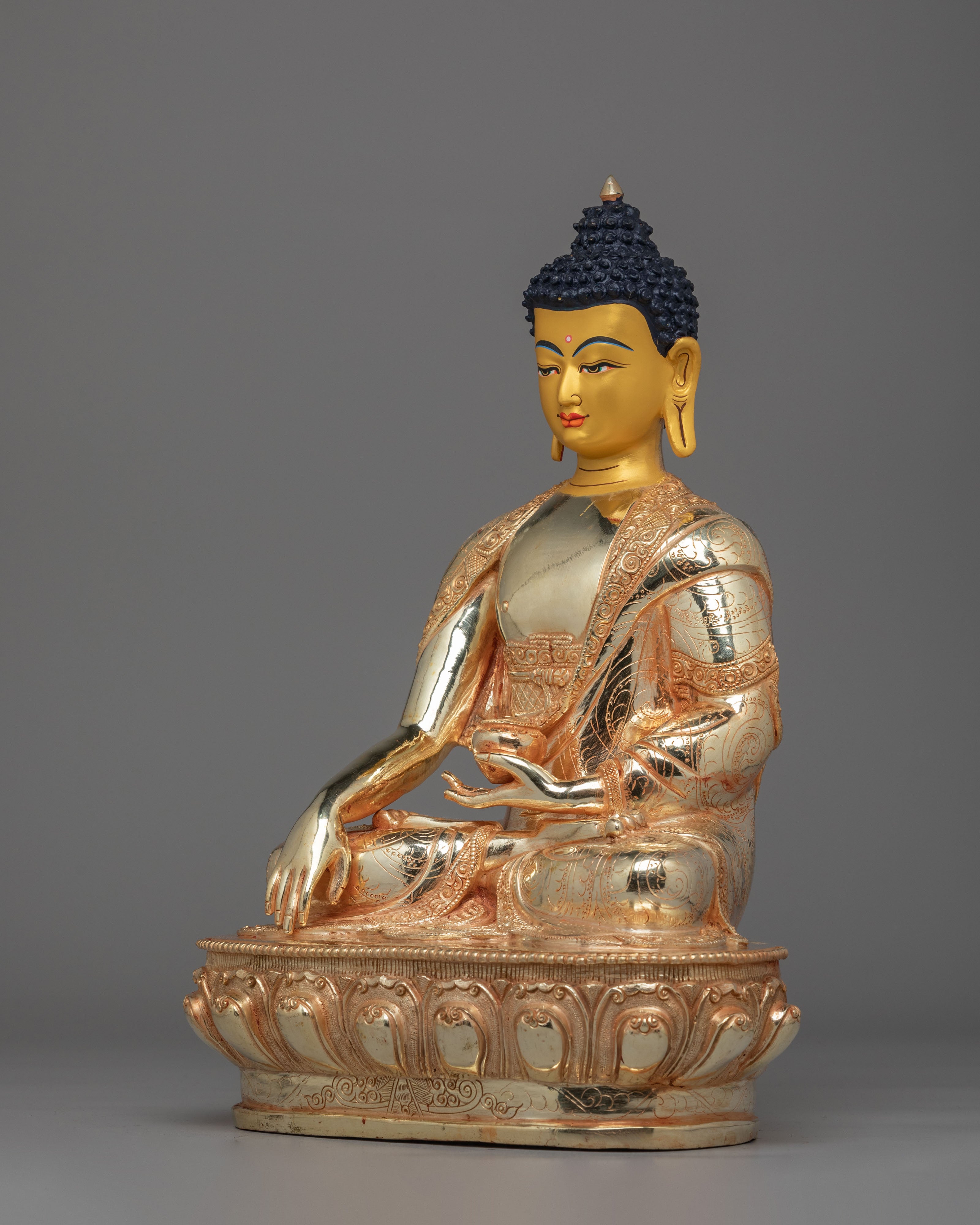 Himalayan Altar Buddha Shakyamuni Statue | Symbol of Enlightenment
