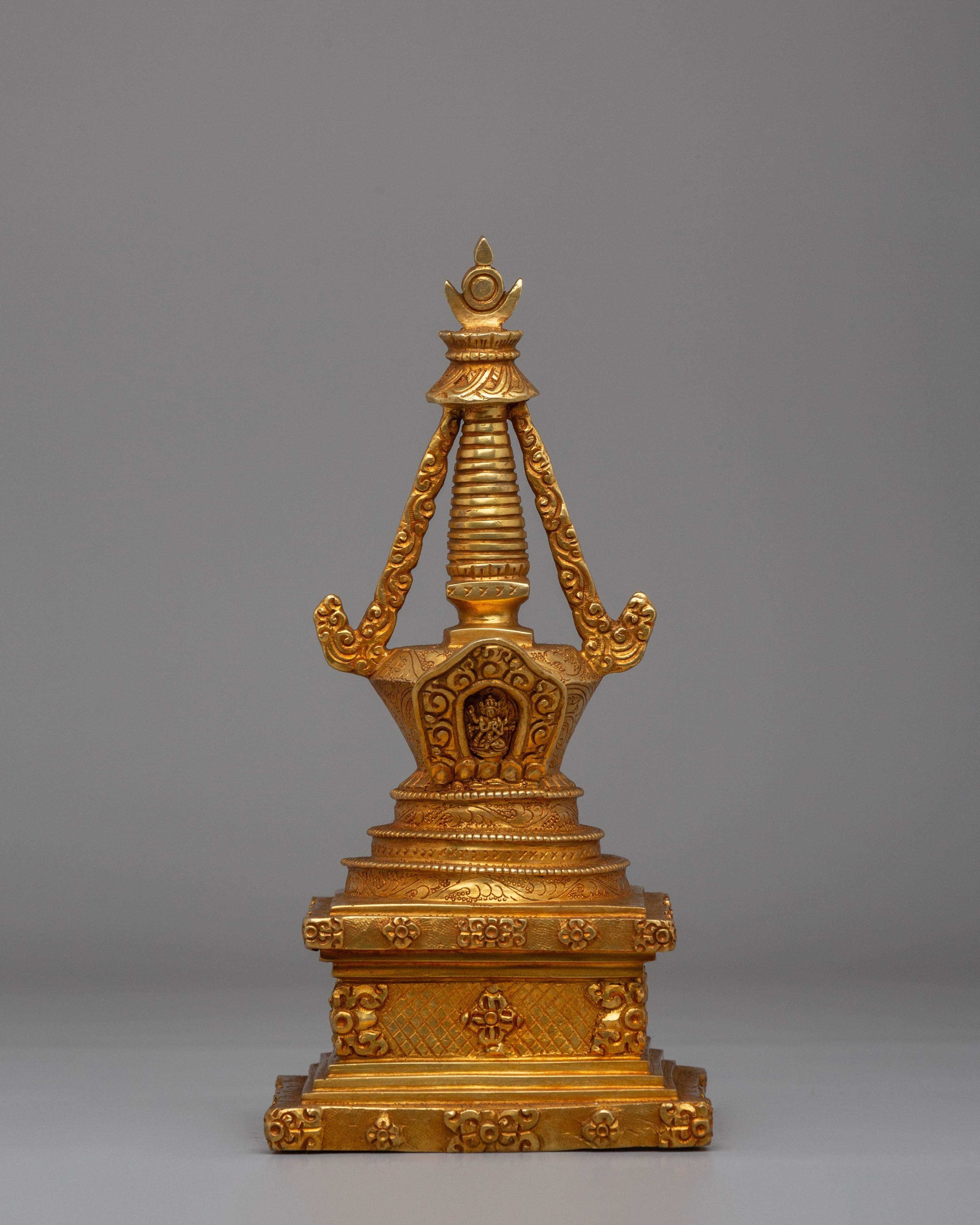 Eight Great Buddhist Stupa Set | Himalayan Chorten Set for Altar