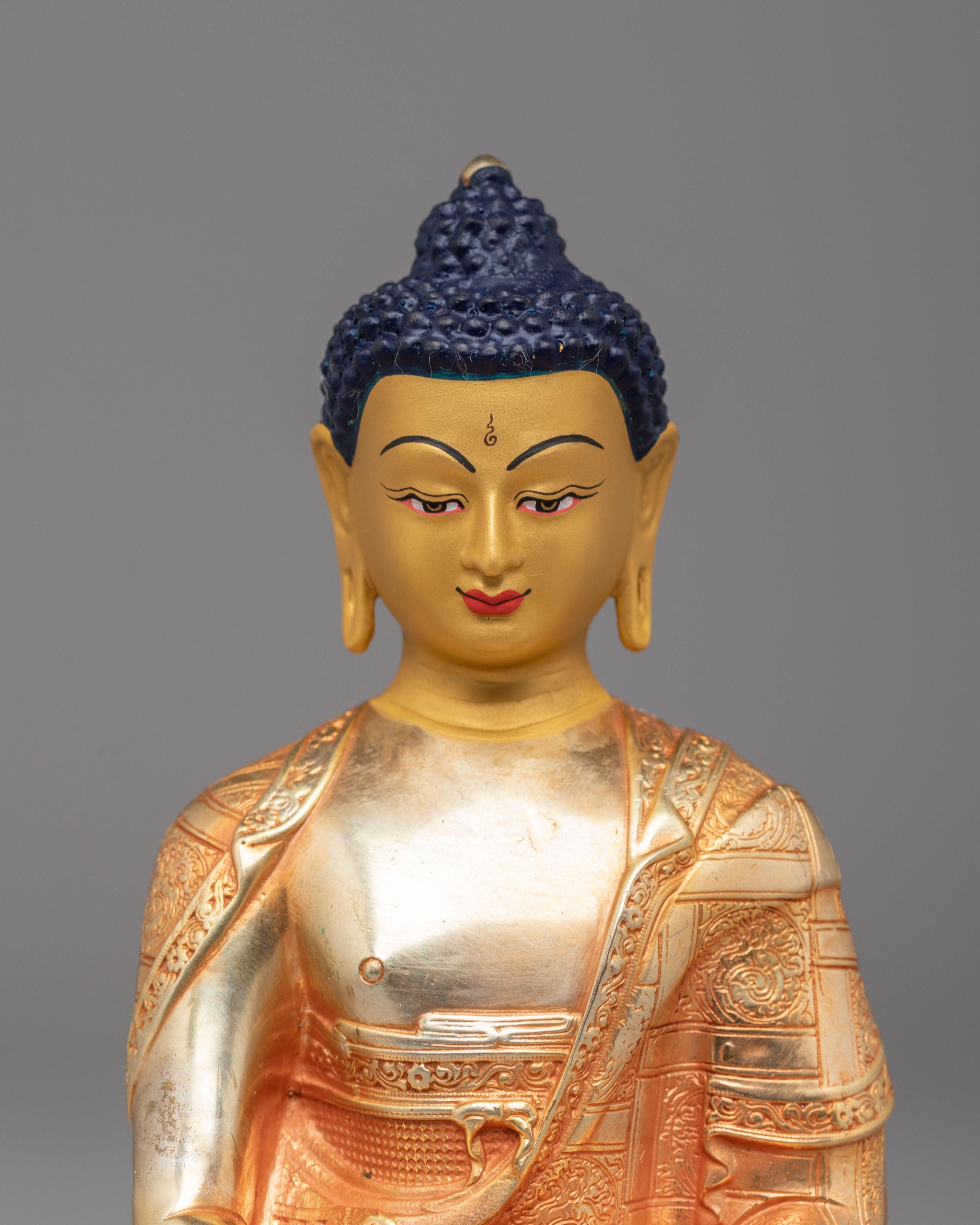 Amitabha Buddha Machine-Made Statue | 24K Gold Plated Buddhist Statue