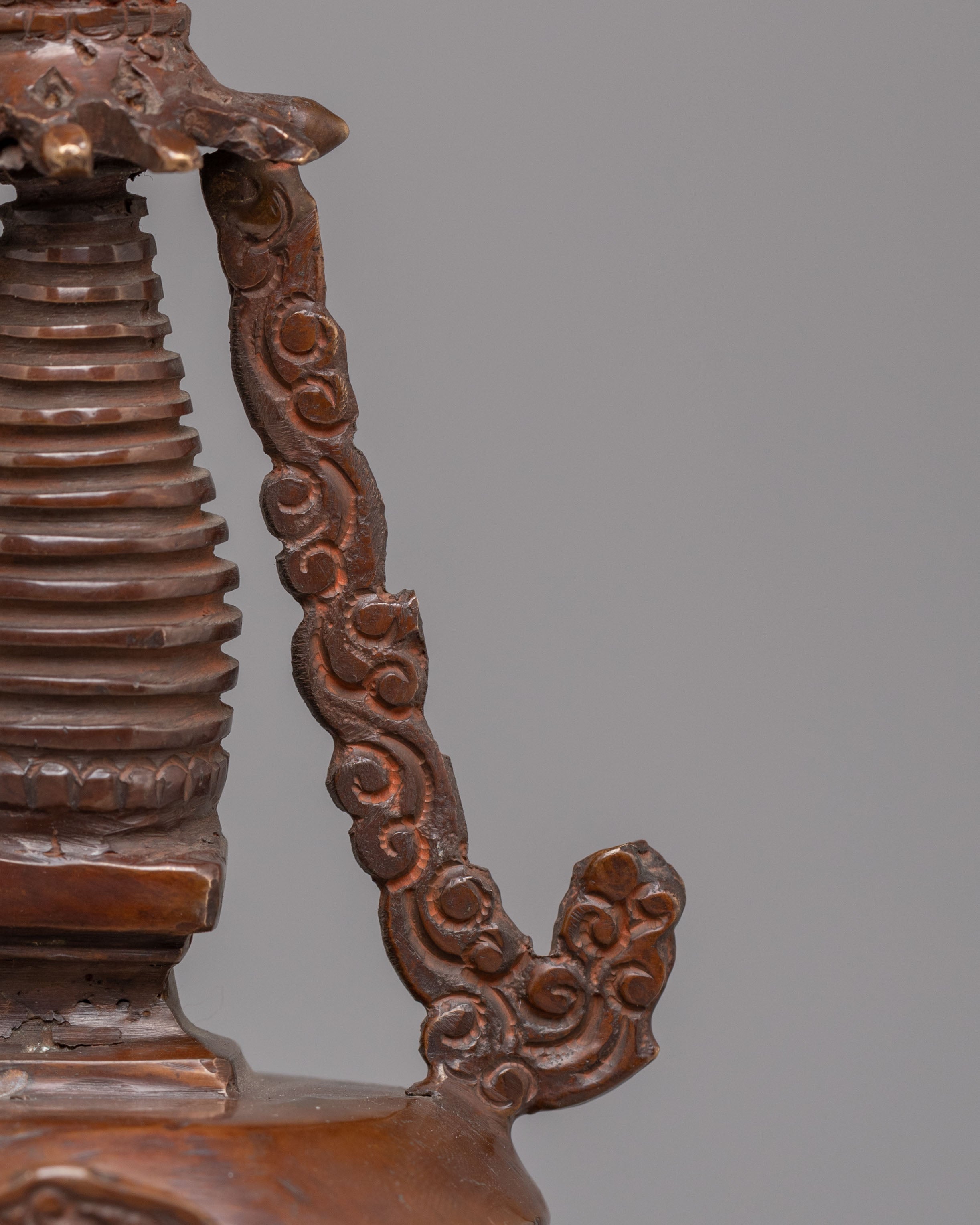 Buddhist Altar Enlightenment Stupa | Handcrafted Copper Stupa
