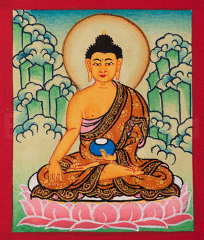 Gautam Buddha Thangka for Locket