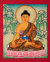 Gautam Buddha Thangka for Locket