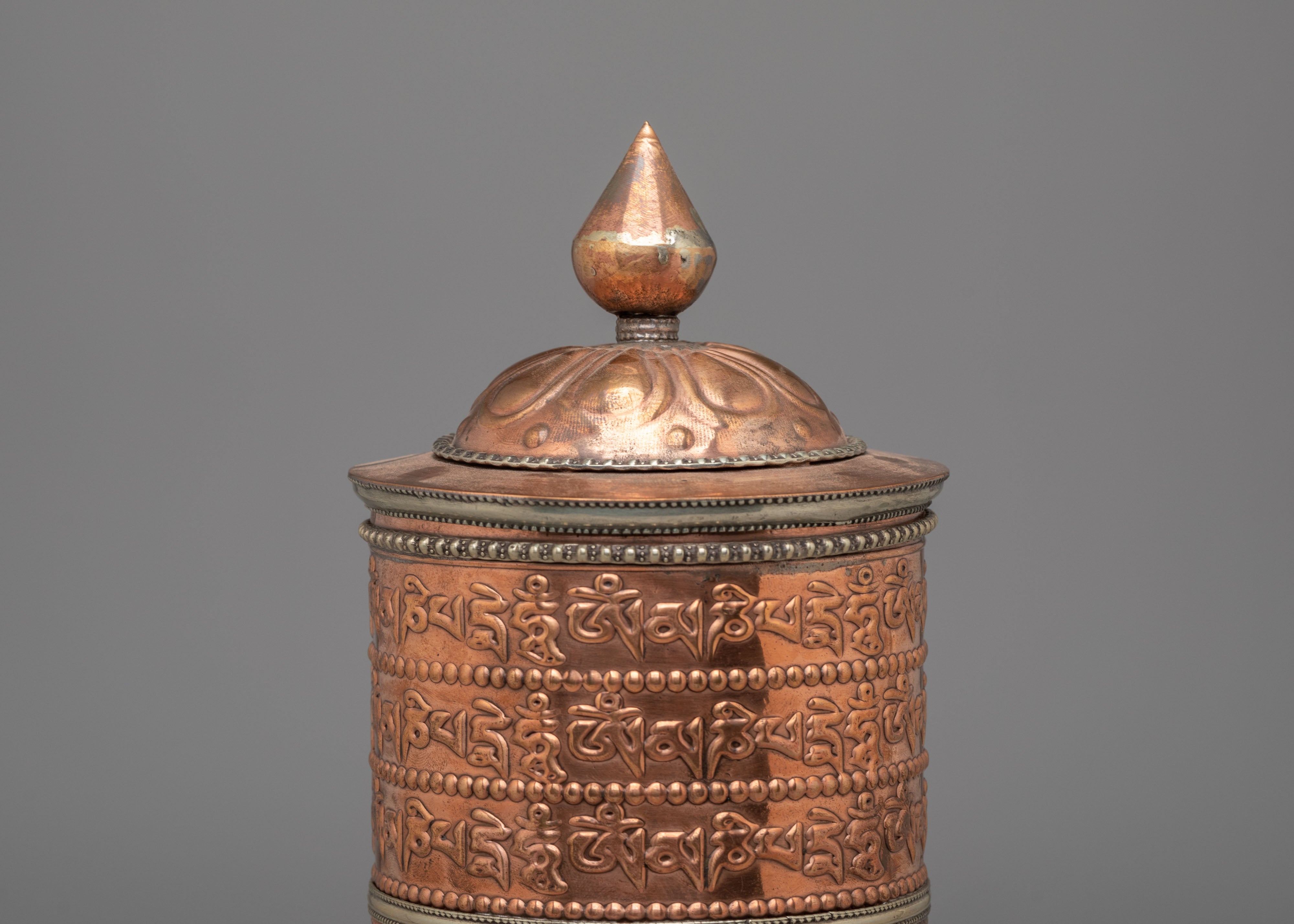 Traditional Altar Mantra Prayer Wheel | Spiritual Home Decor