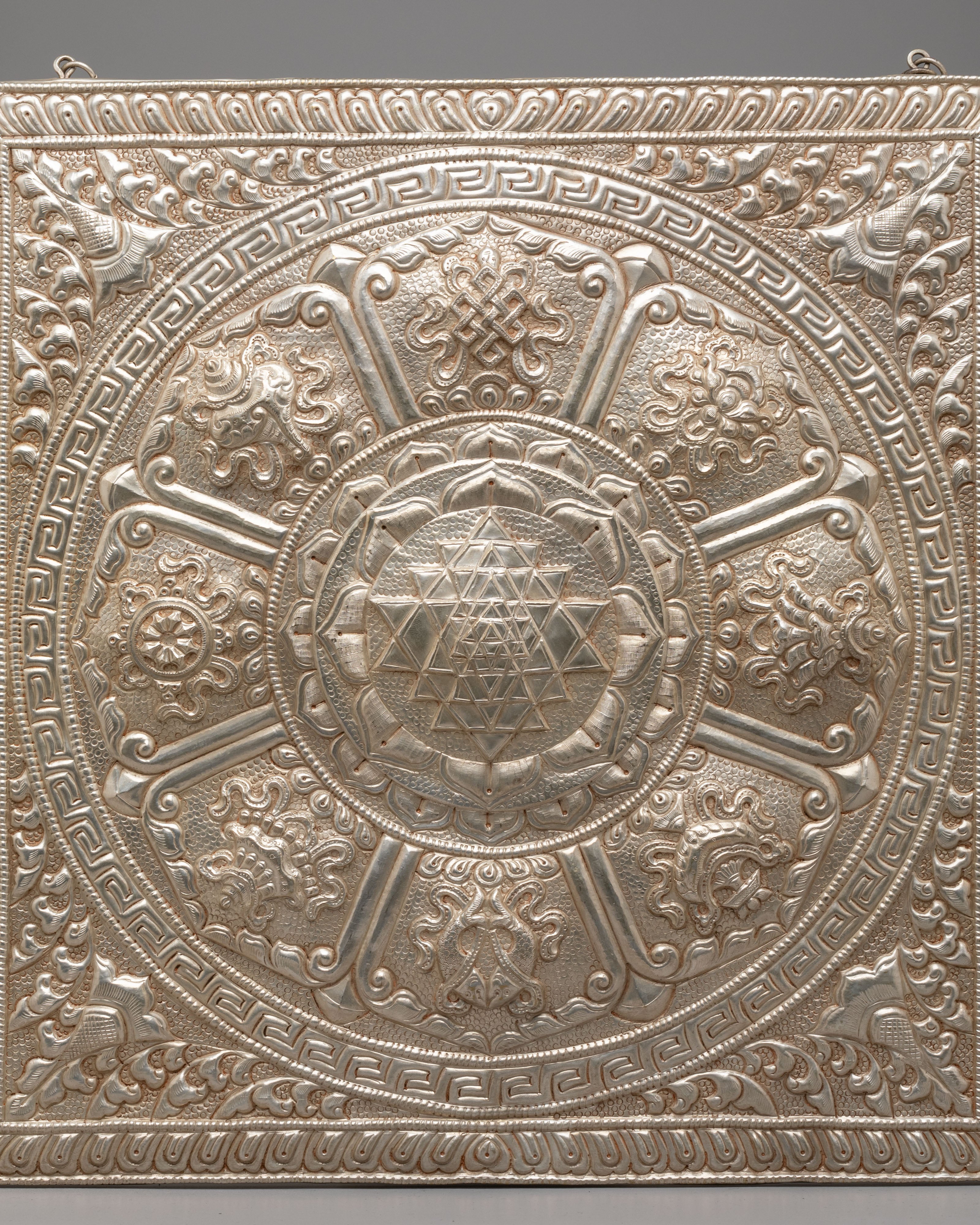 Silver Plated Altar Wall Hanging | Perfect for Home Decor and Spiritual Blessings