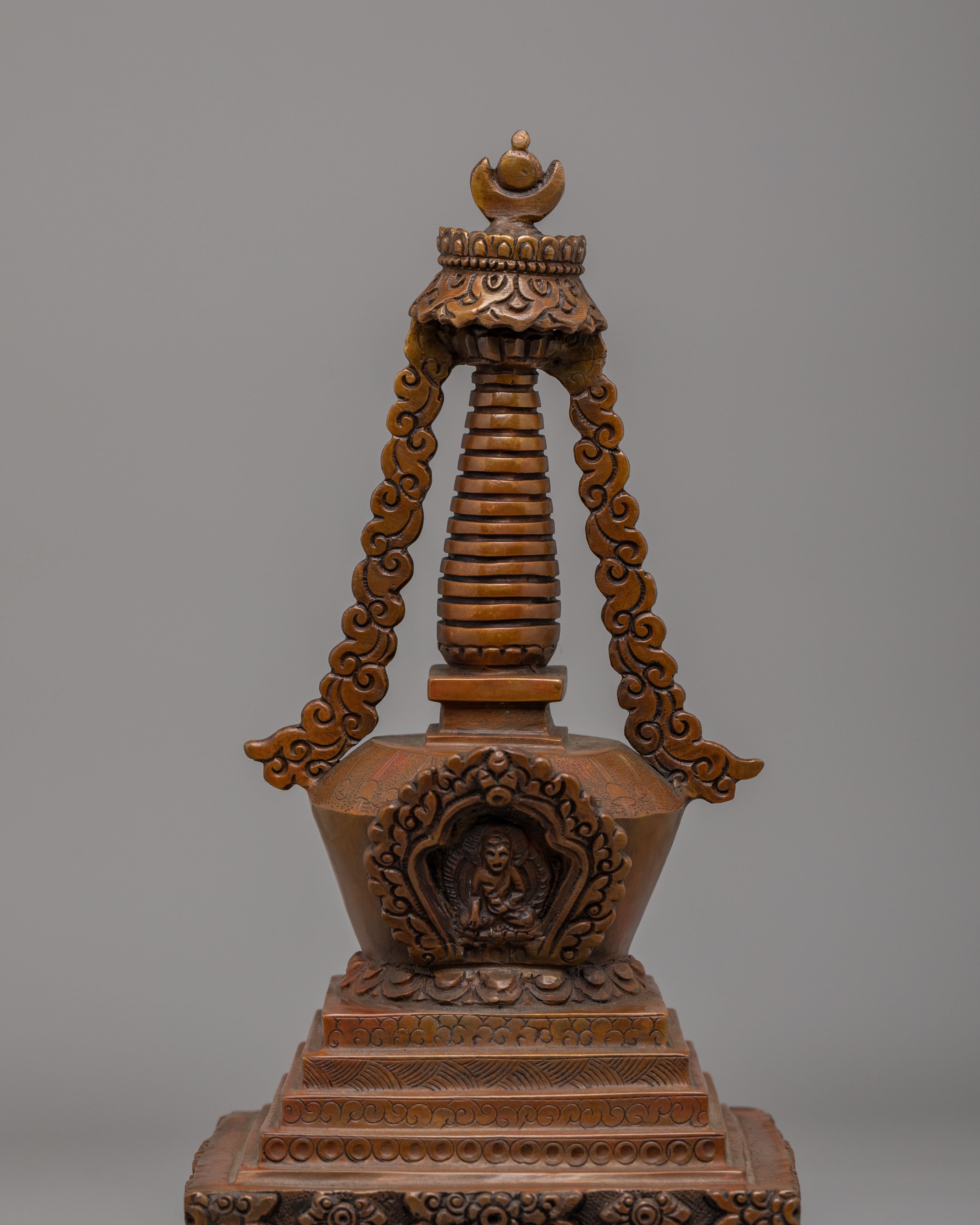 Handcrafted Stupa Set | Traditional Tibetan Ritual Stupas for Meditation