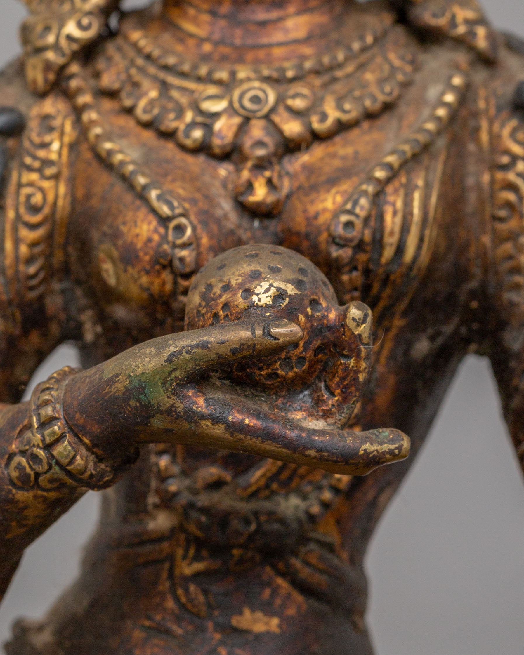 Vajrayana Ksitigarbha Protector Buddha Statue | Guardian of the Earth
