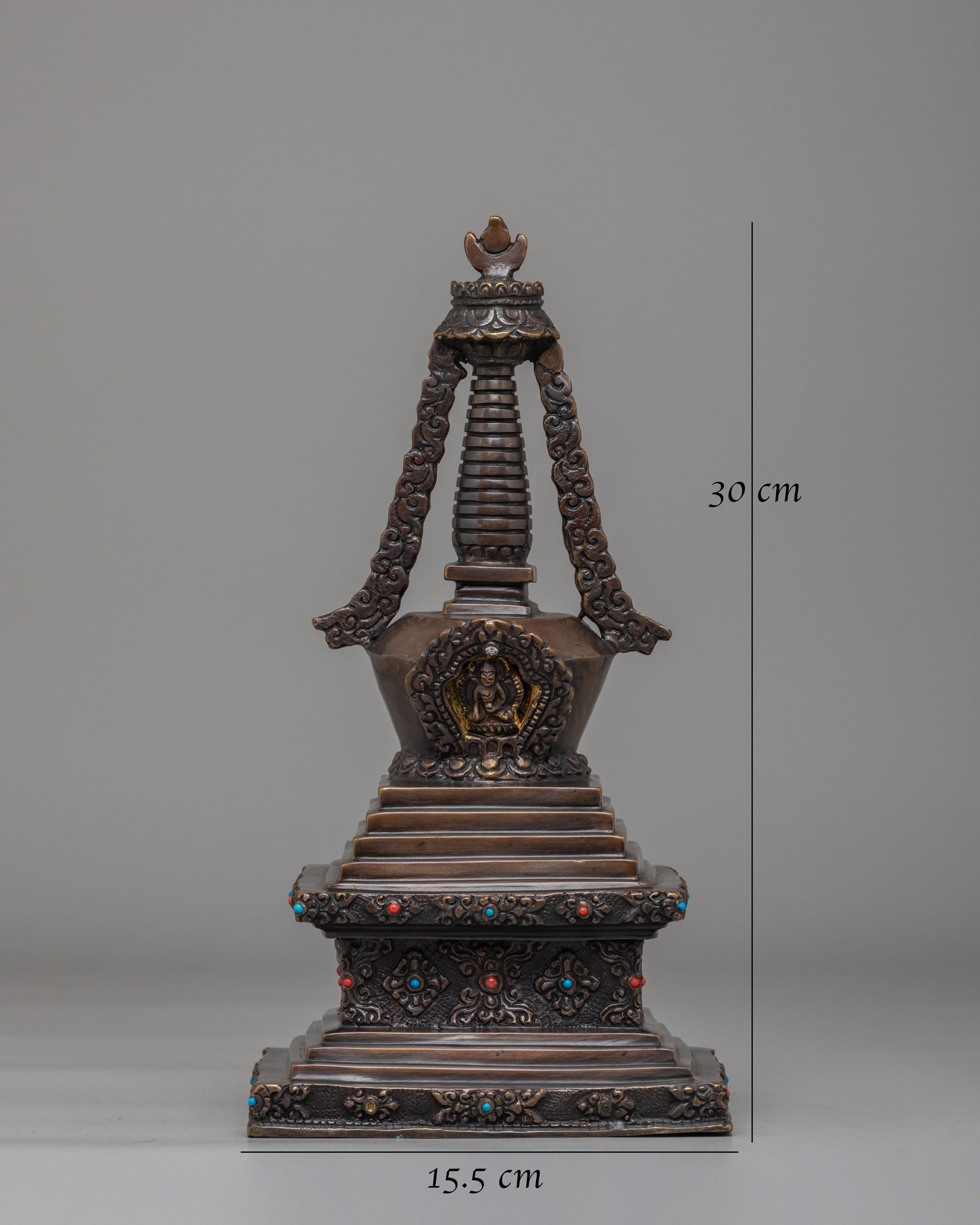 Buddhist Altar Stupa of Enlightenment | Himalayan Sacred Decor
