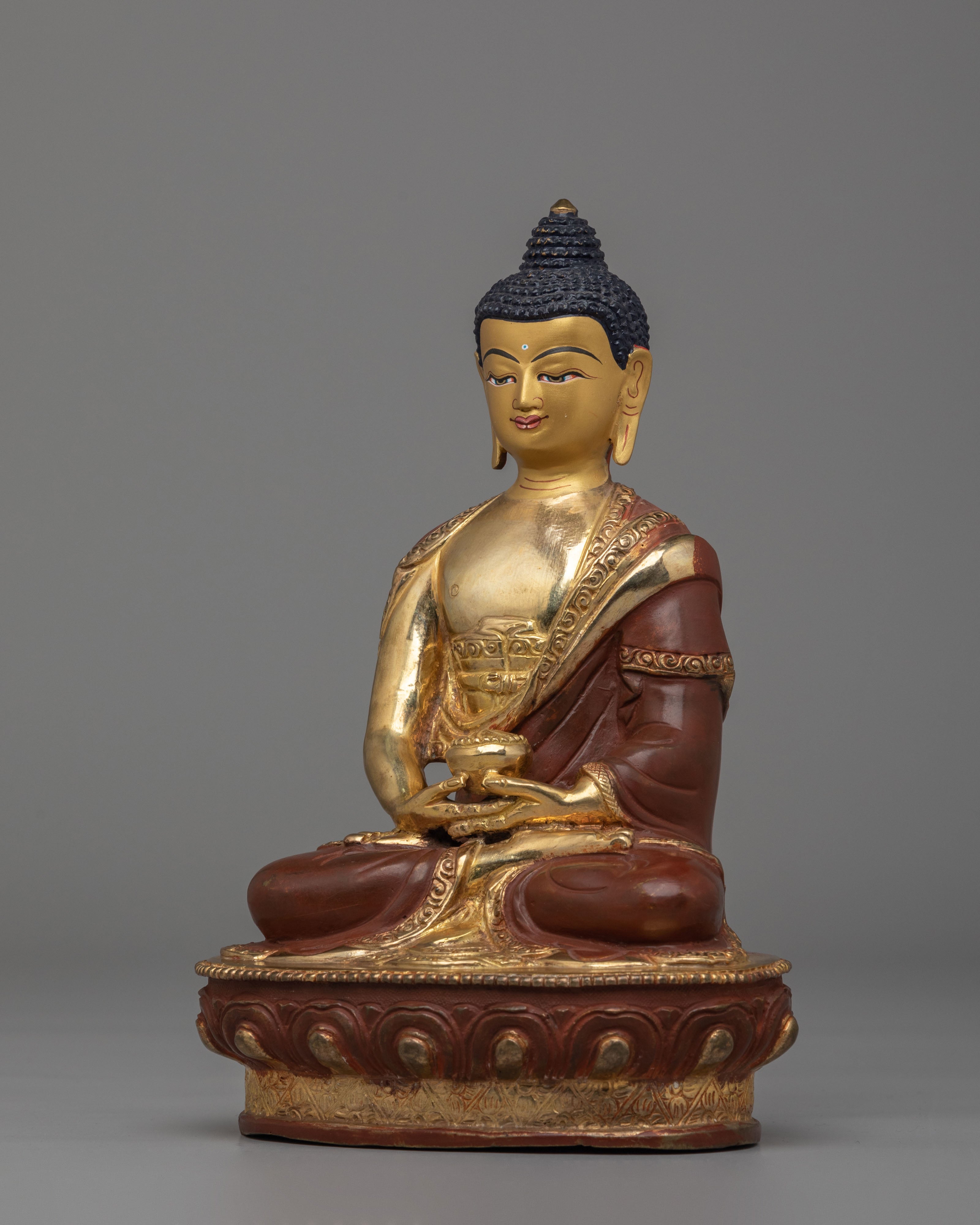Amitabha Buddha Statue for Altar | Traditional Buddhist Decor