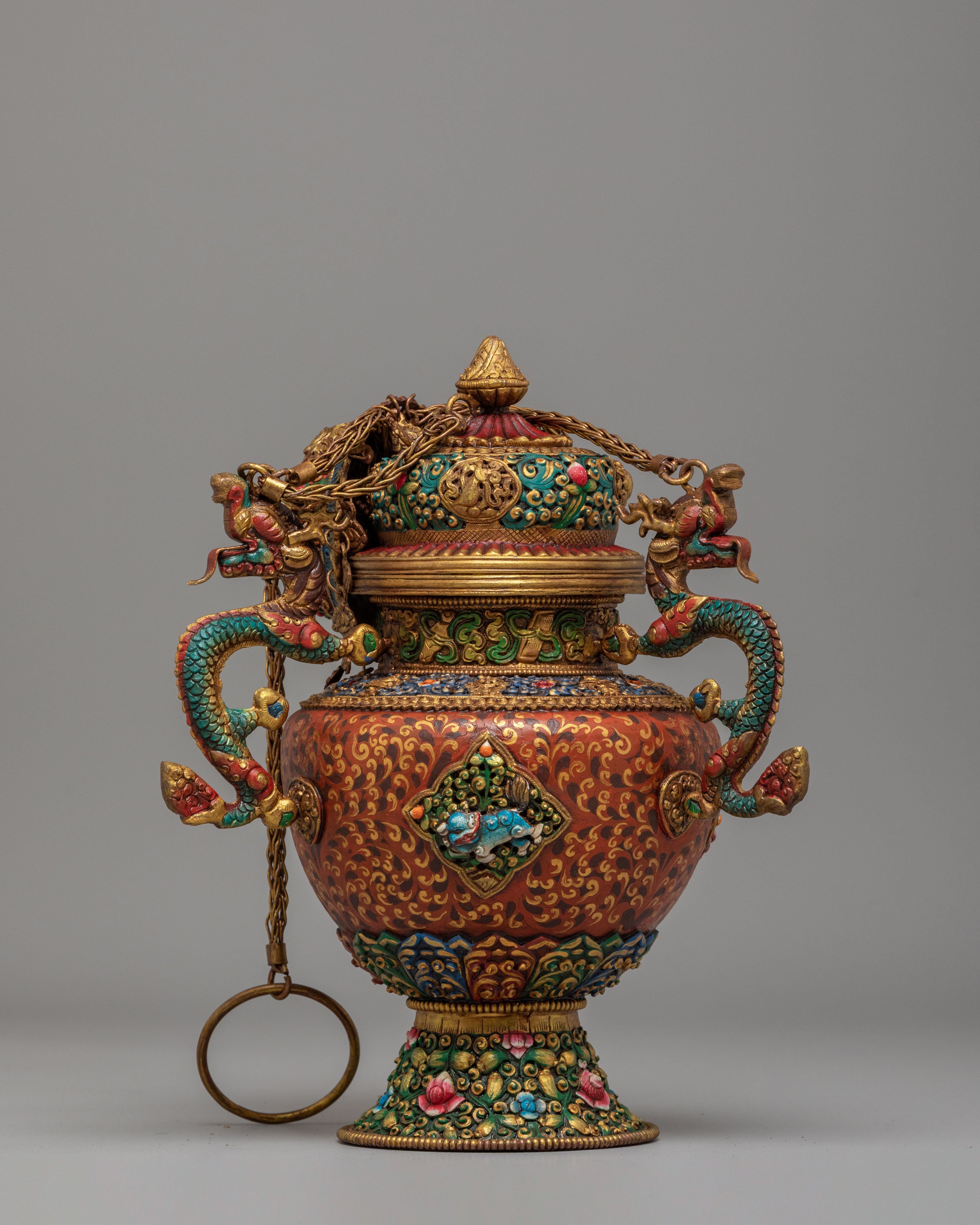 Ceremonial Ritual Incense Burner | Traditional Himalayan Art