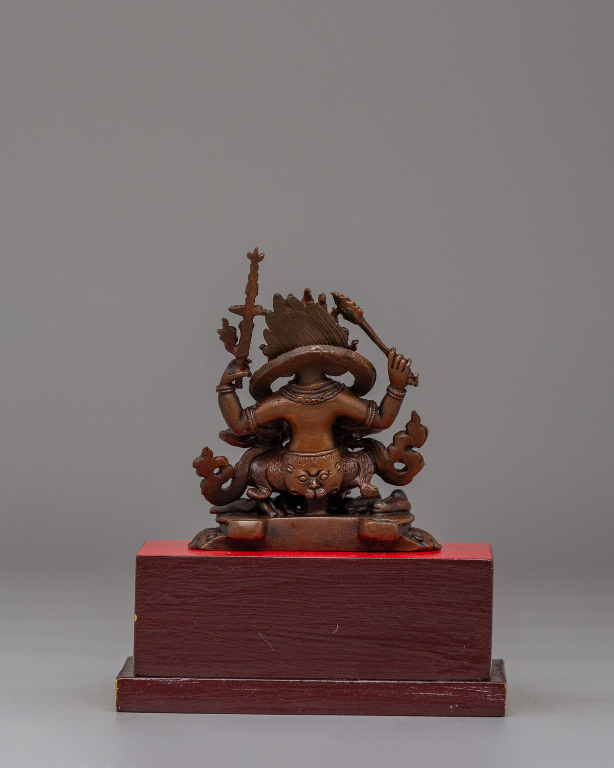Tibetan Four-Armed Mahakala Statue | Symbolizing Spiritual Protection and Transformation