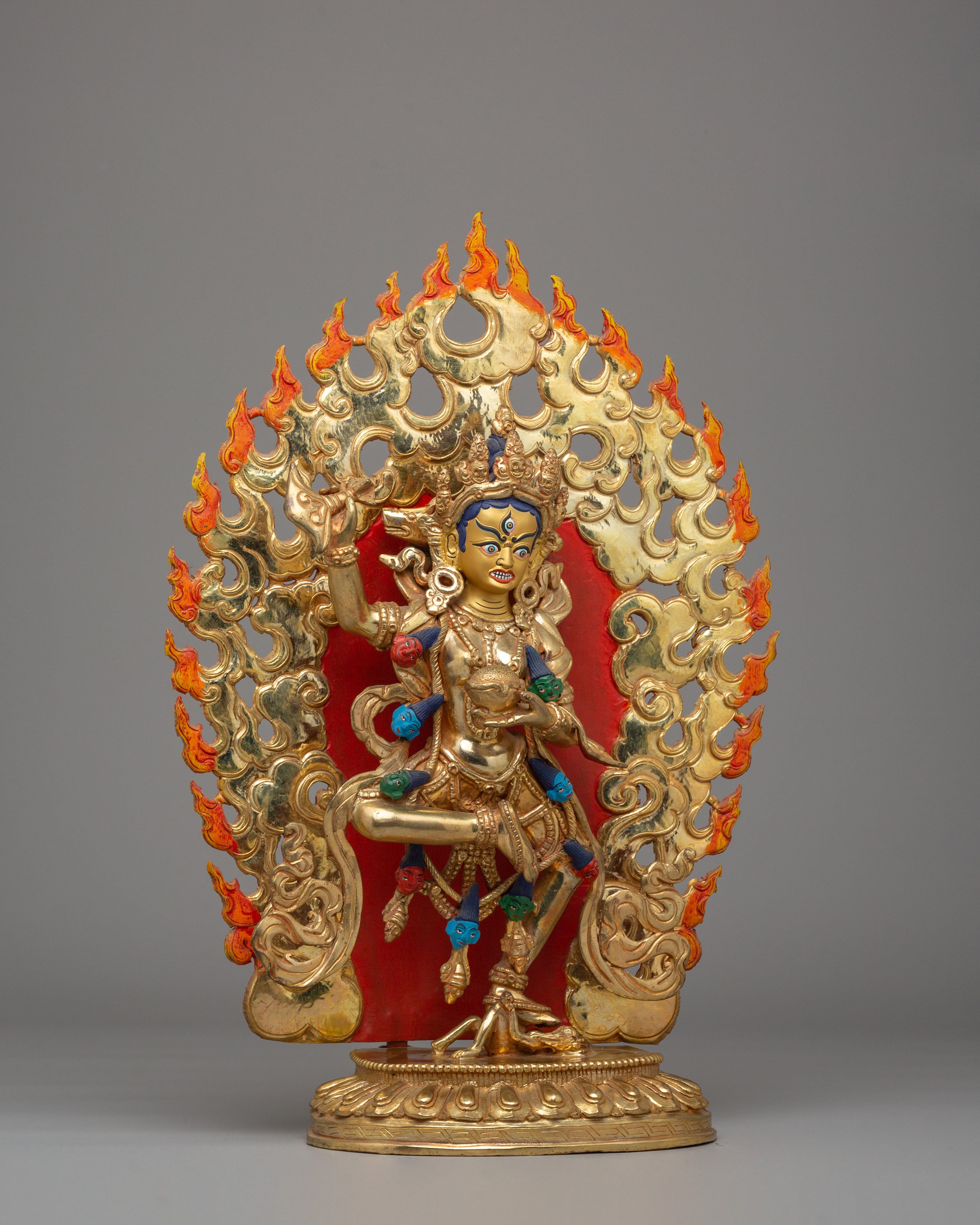 Dorje Phagmo Wrathful Goddess Statue | Fierce Tibetan Buddhist Deity
