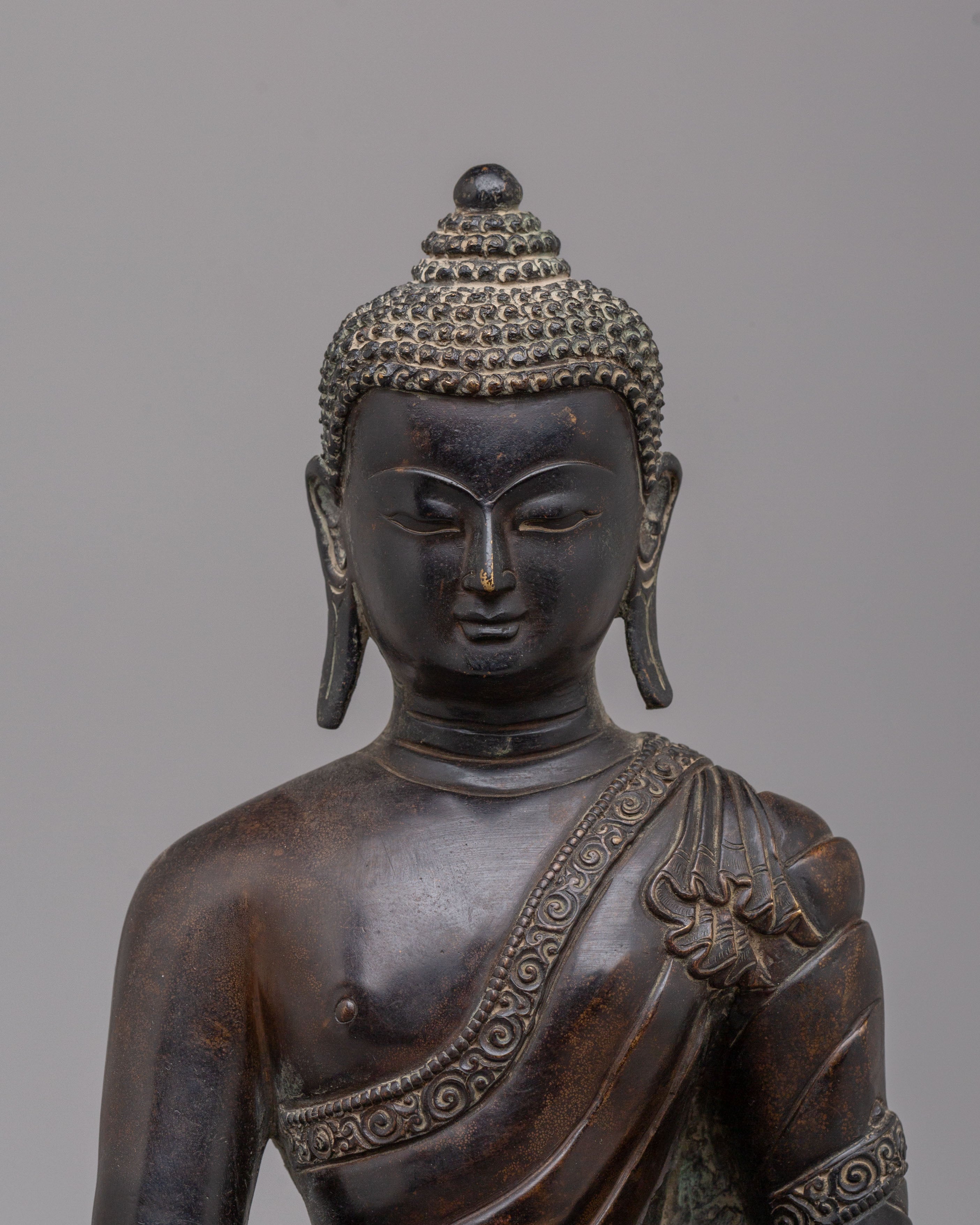 Sage Shakyamuni Buddha Sculpture | Copper Buddhist Sculpture