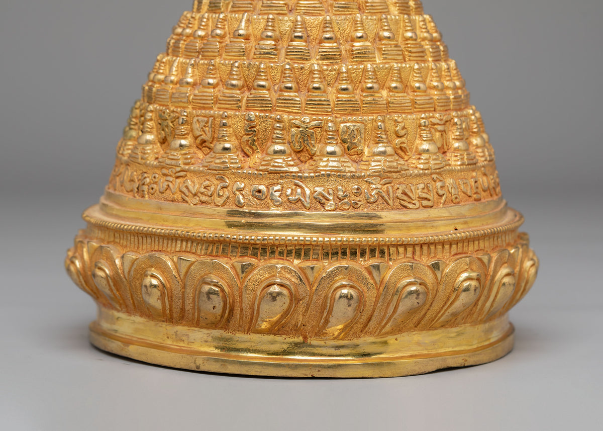 Himalayan Buddhist Altar Stupa | Spiritual Home Decor