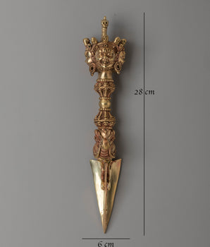 Handcrafted Phurba Tibetan Art | Sacred Ritual Dagger for Spiritual Practices