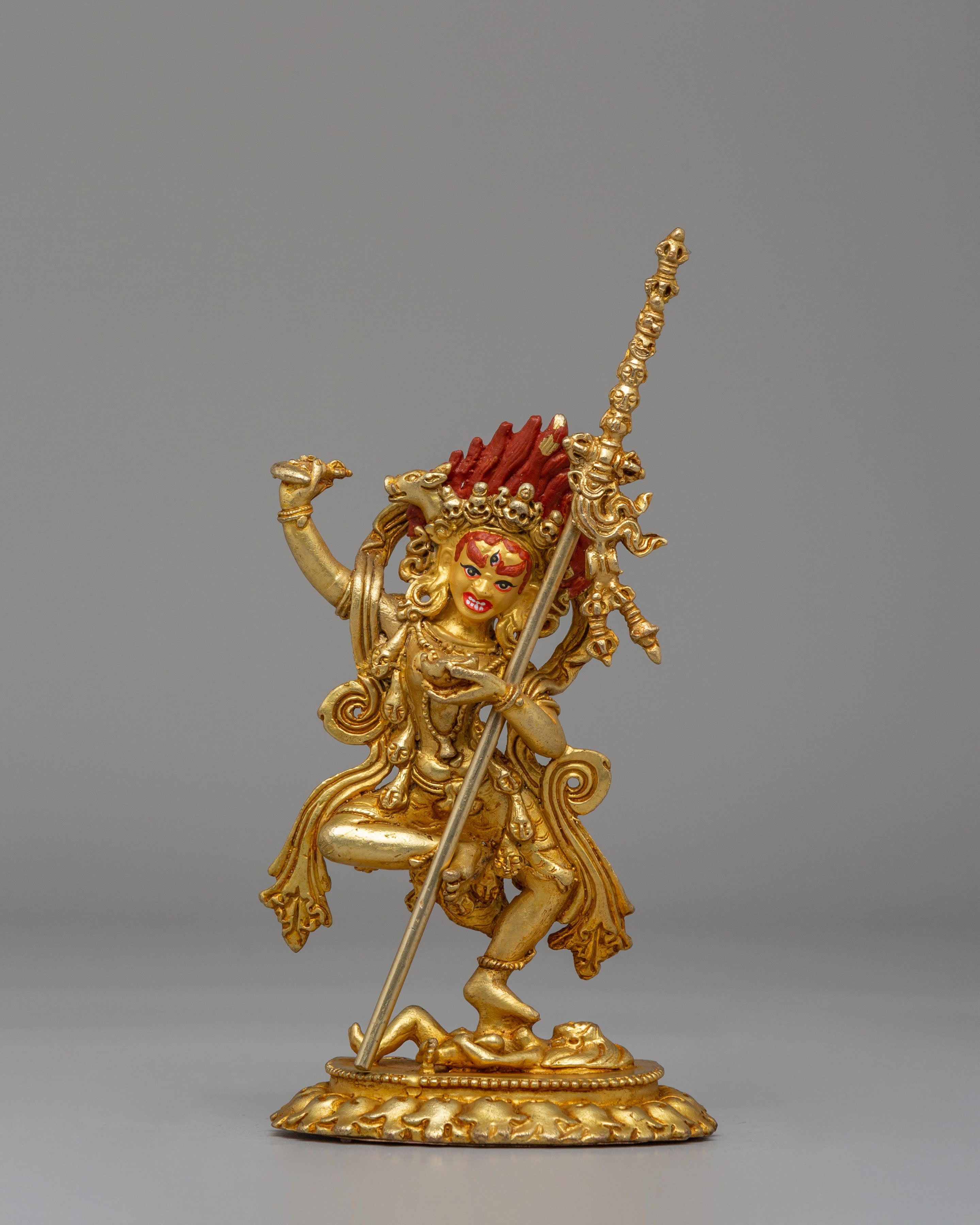 Wrathful Dorje Phagmo Statue | Tibetan Wisdom Goddess for Meditation