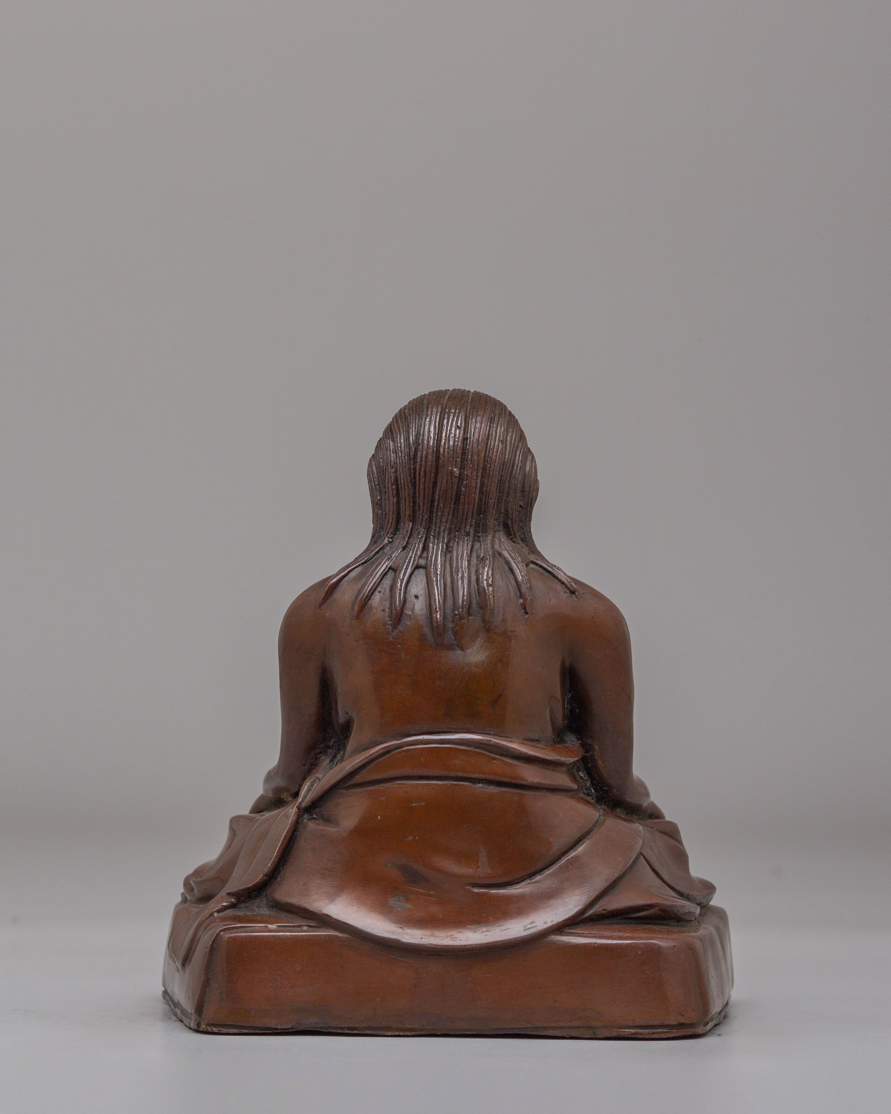 Dilgo Khyentse Rinpoche Statue | Oxidized Copper Buddhist Master