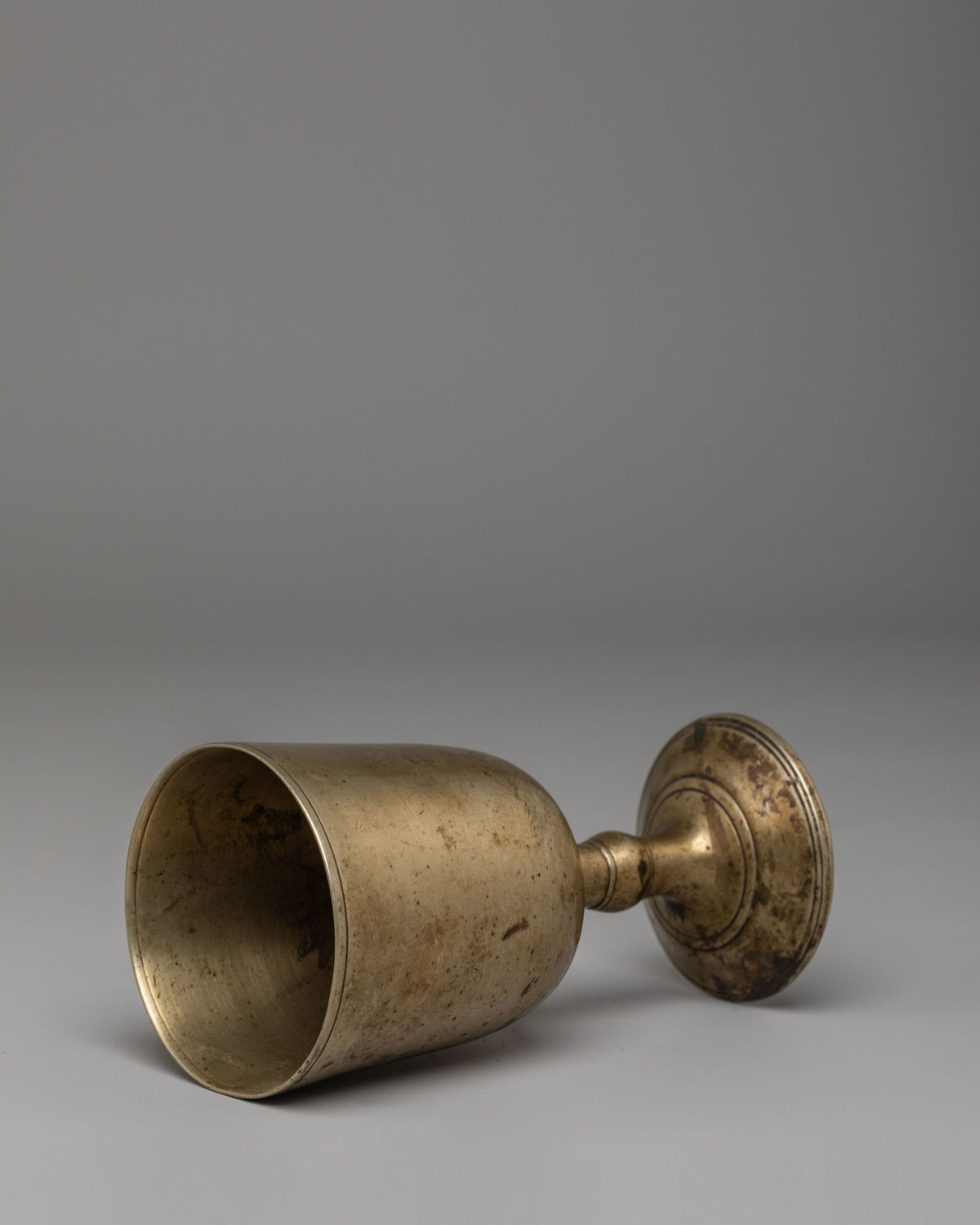 Handcrafted Offering Glass | Bronze Tibetan Ritual Vessel