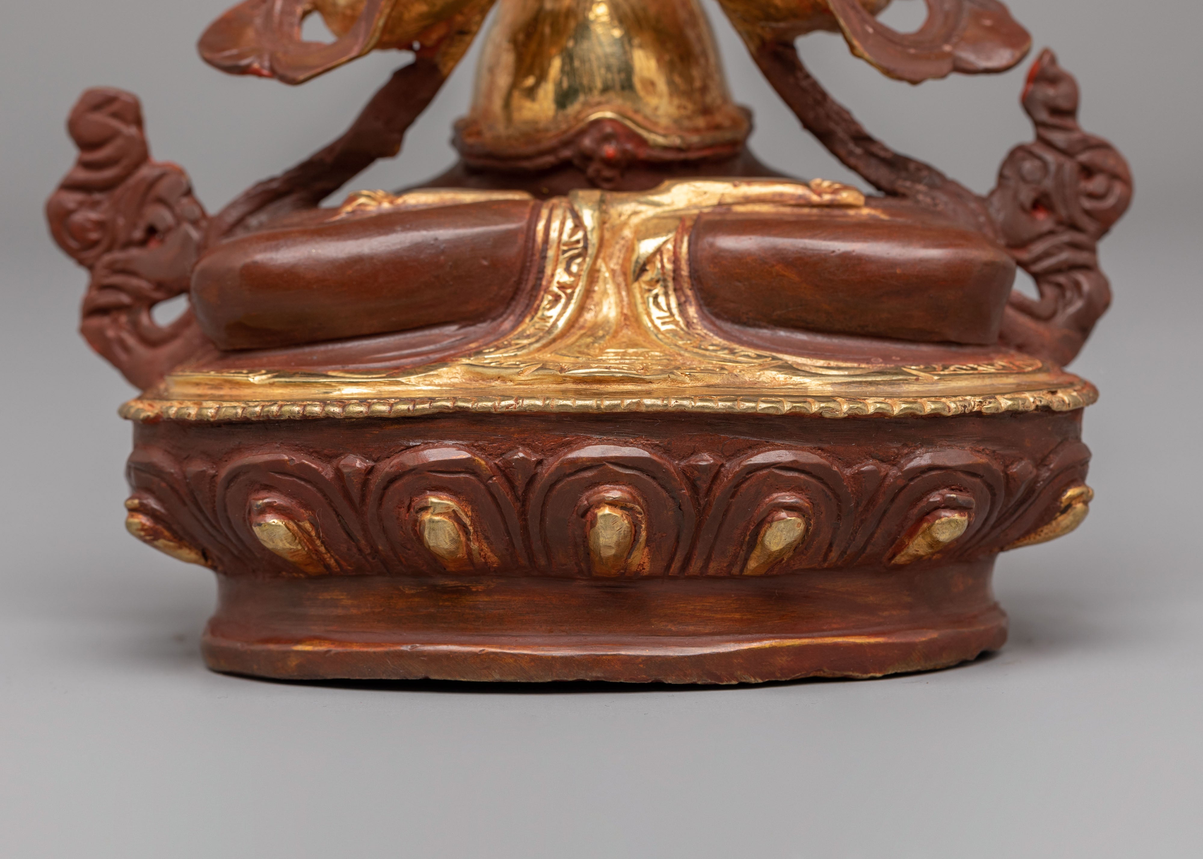 Buddhist Chenrezig Statue | Handcrafted Copper Statue for Meditation