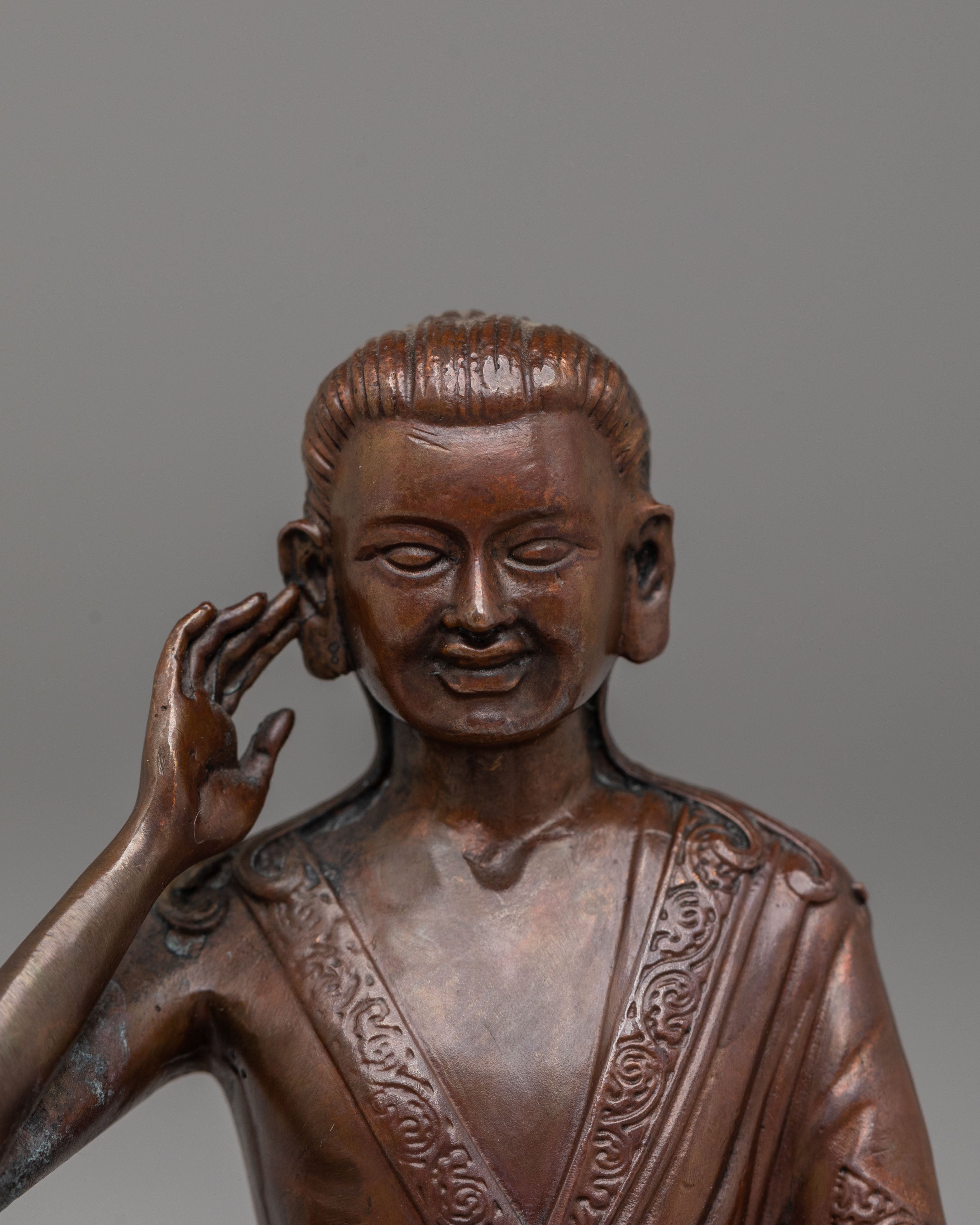 Milarepa Handcrafted Buddhist Statue | Meditation and Spiritual Home Decor
